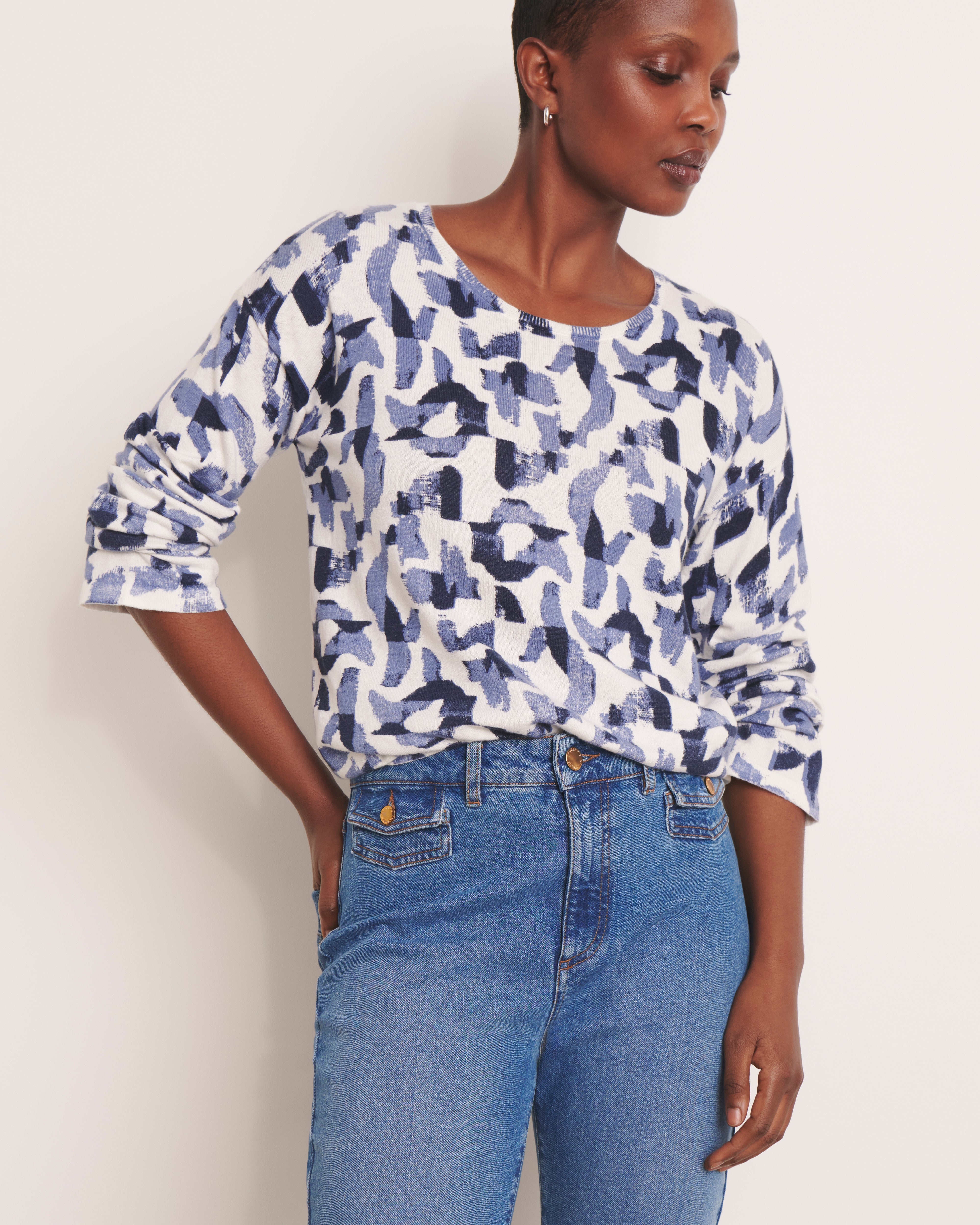 Pull imprimé ATLANTIQUE/13074/881