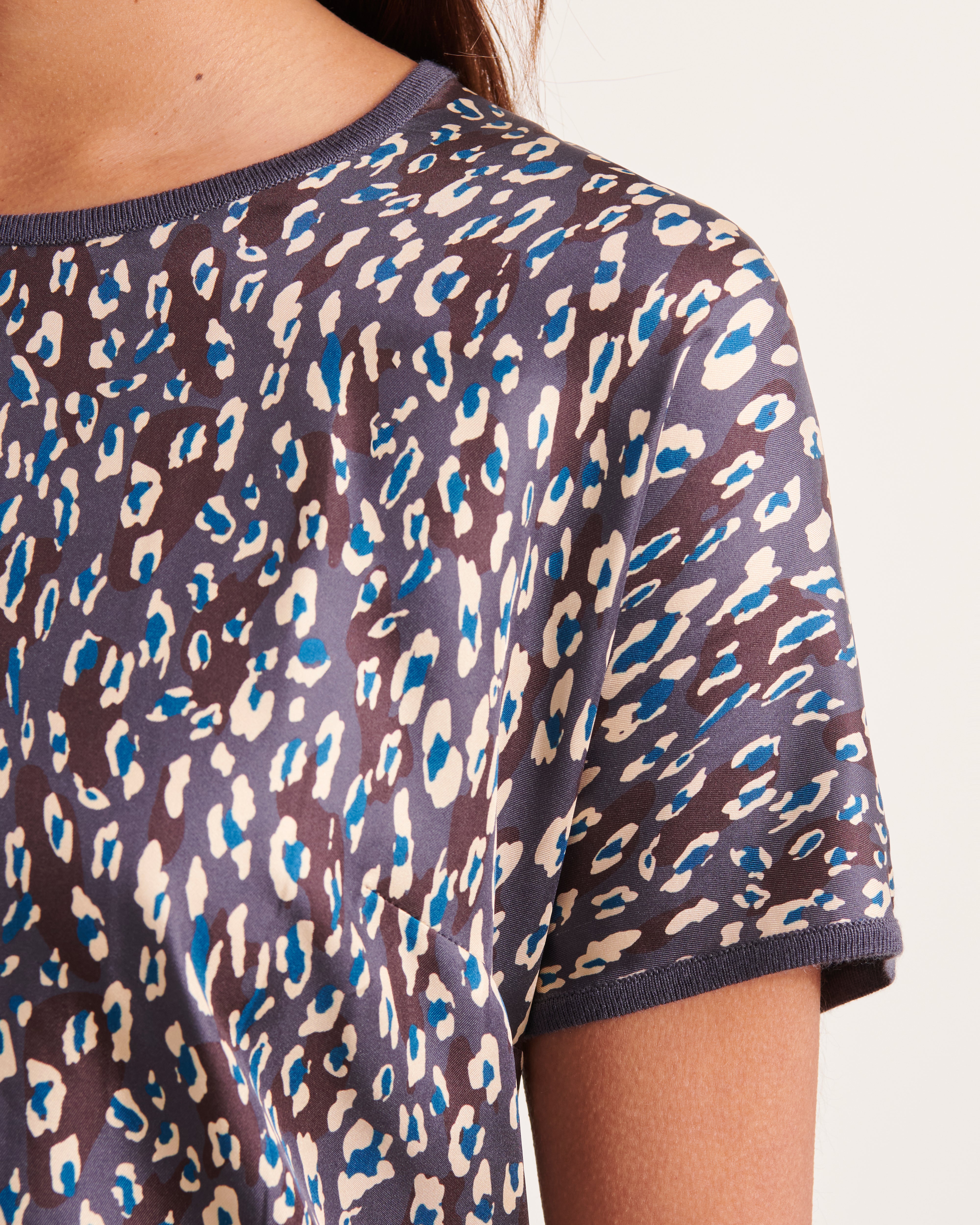 Pull imprimé bimatière manches kimono AUGUSTE/12165/630