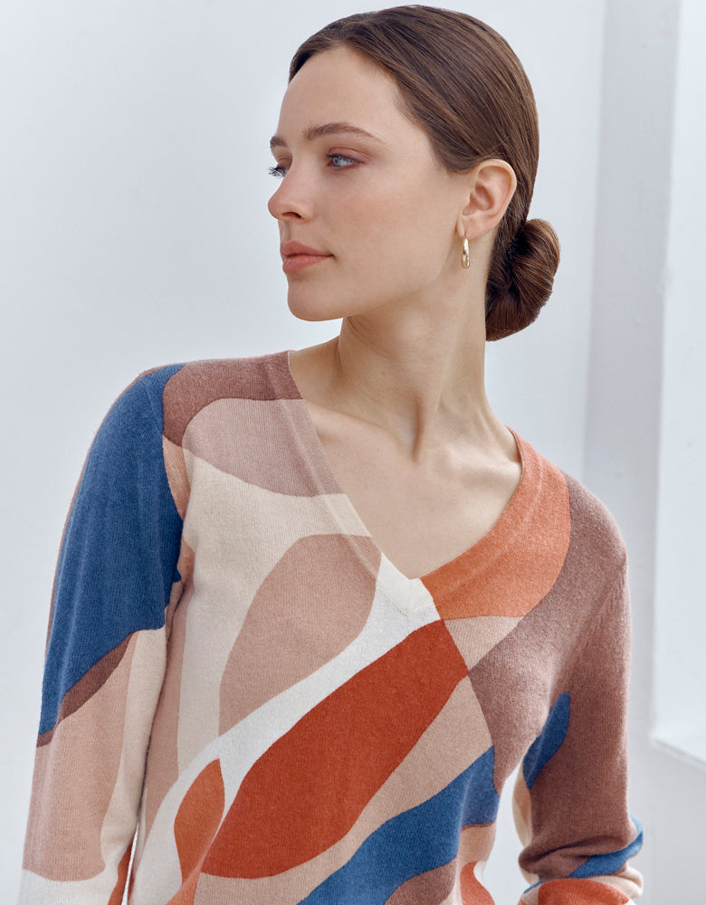 Pull imprimé AZOLLON/86110/806