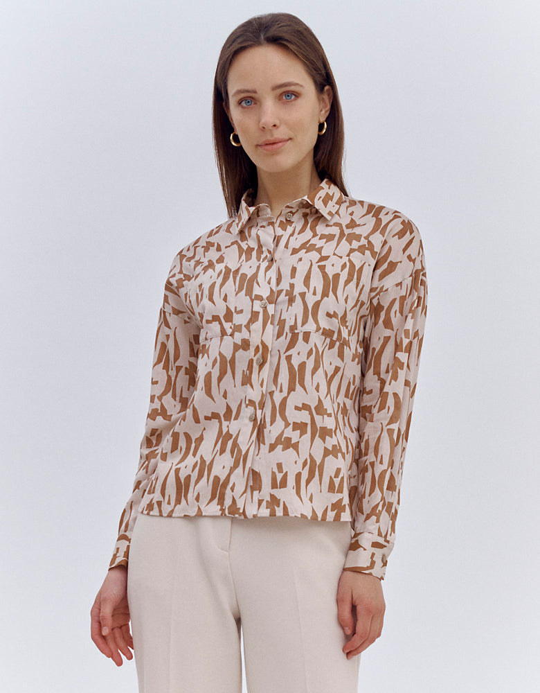 Chemise imprimée CAMBRAY/86212/521