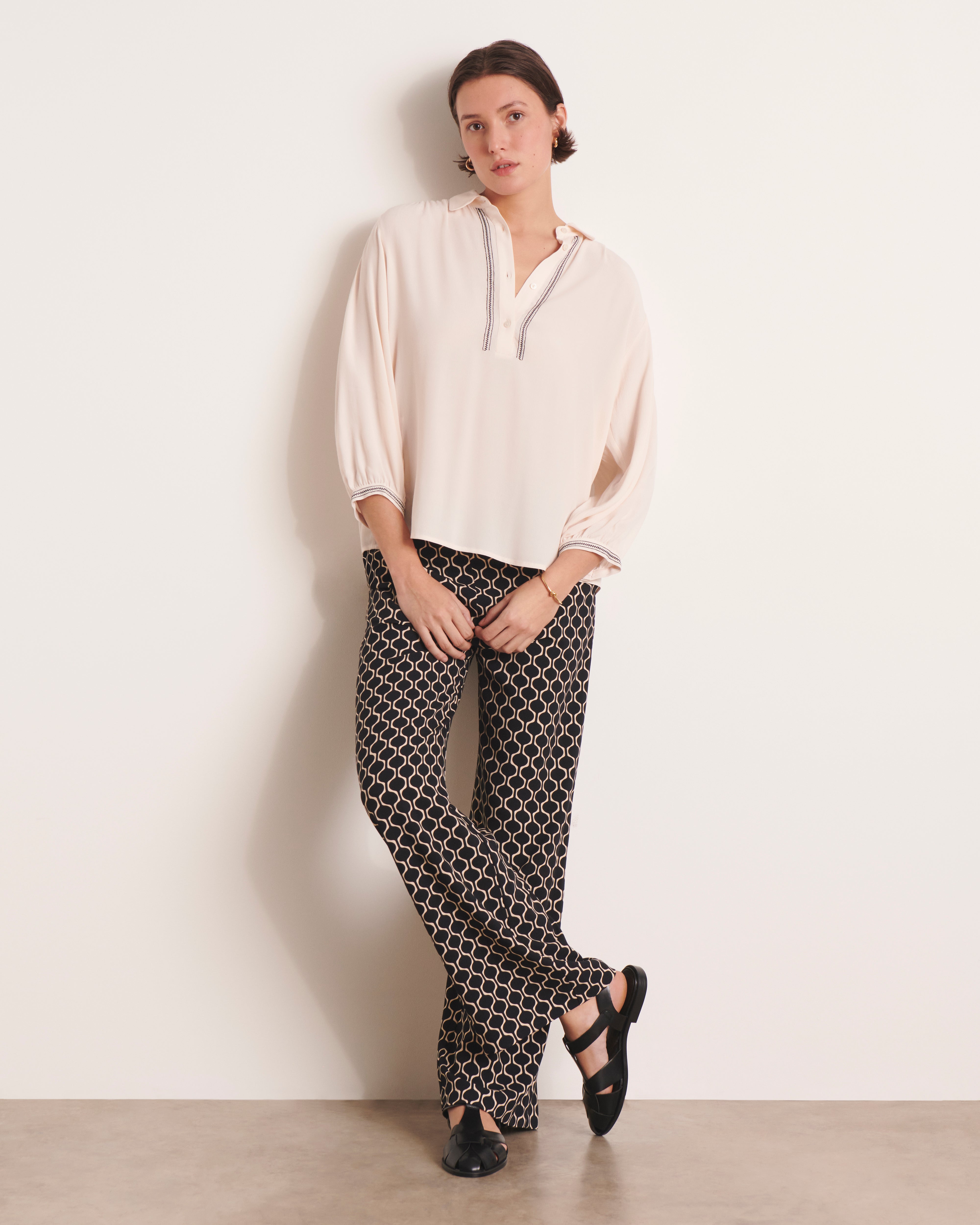 Blouse brodée CASTILLA/13080/012