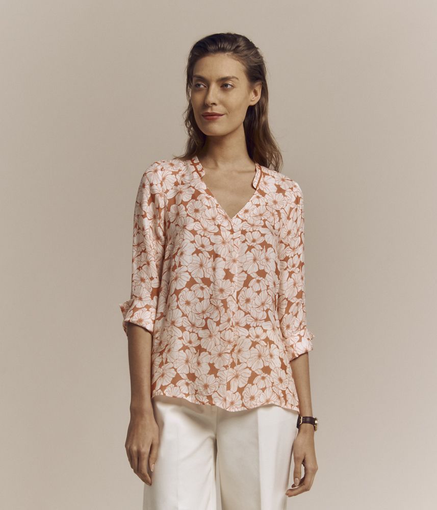 Blusa viscosa estampada CEFLORE/81165/580