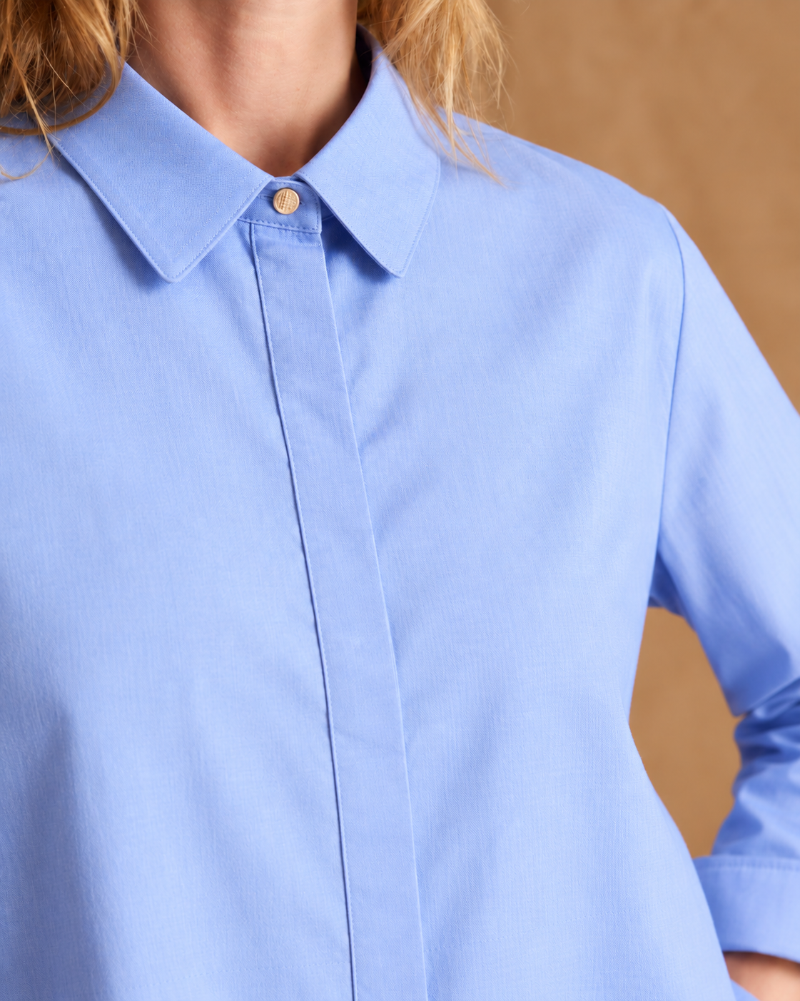 Chemise bleue manches longues CELESTINE/14070/268