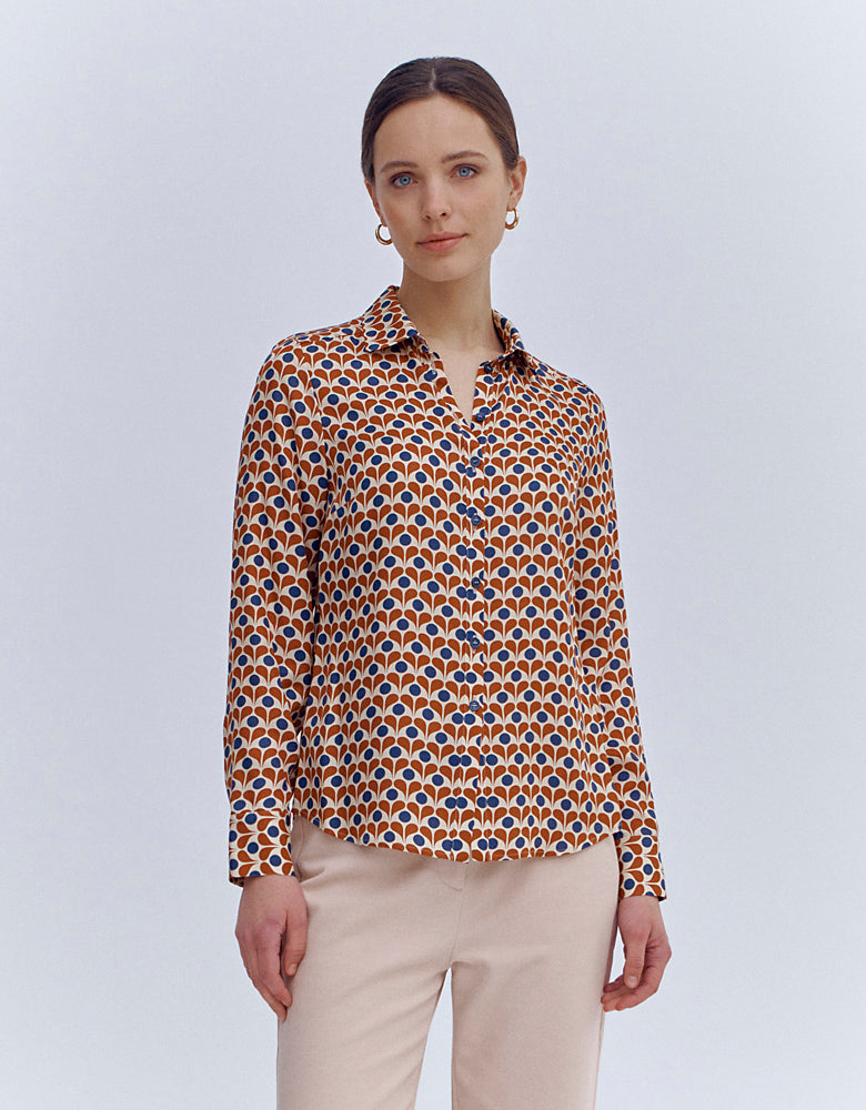 Printed blouse CHARLISE/86179/555