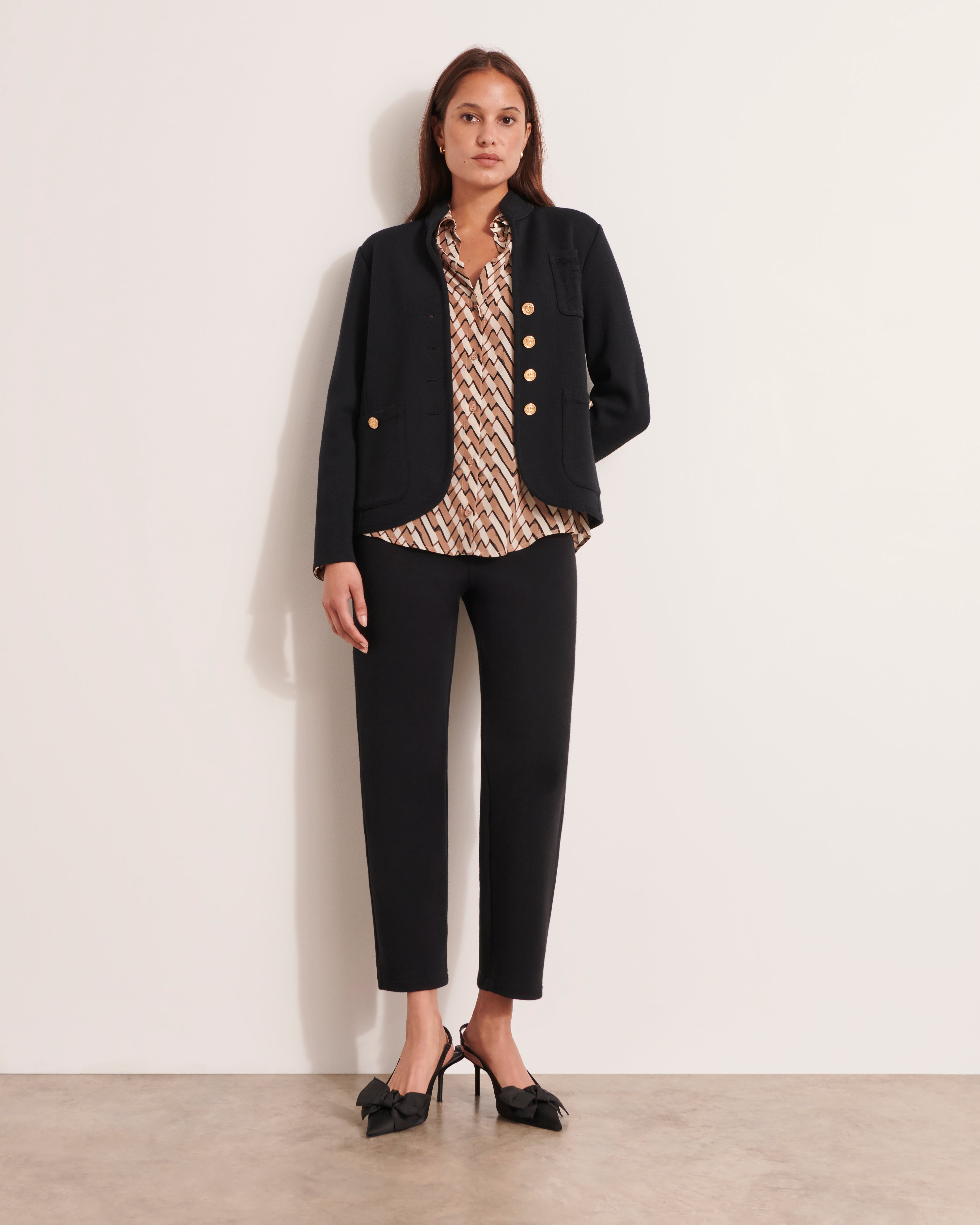 Chemisier imprimé CHEVRON/12191/540