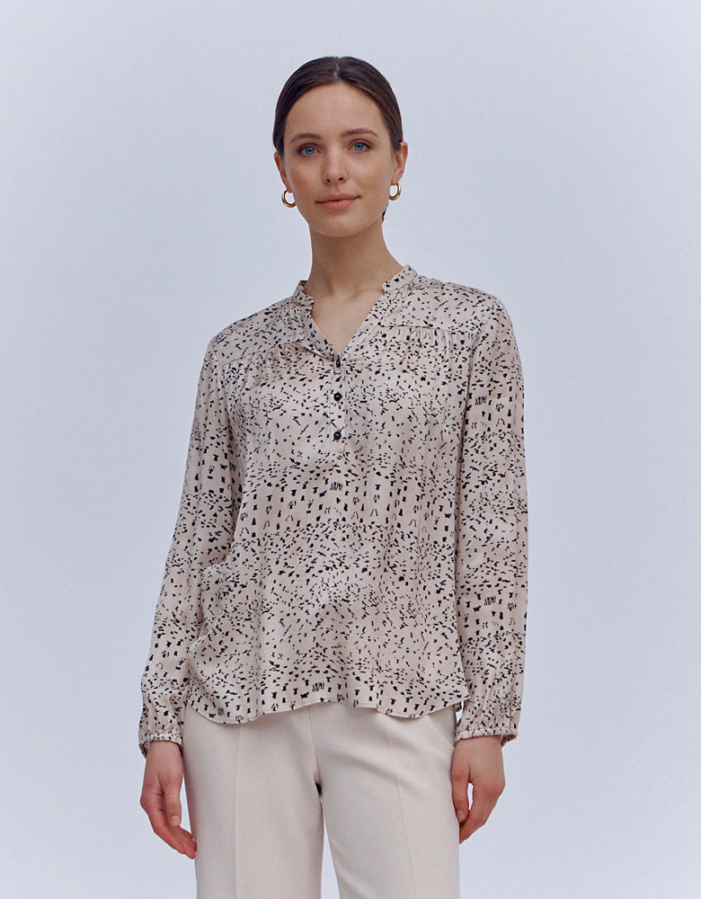 Printed blouse STORK/86086/771