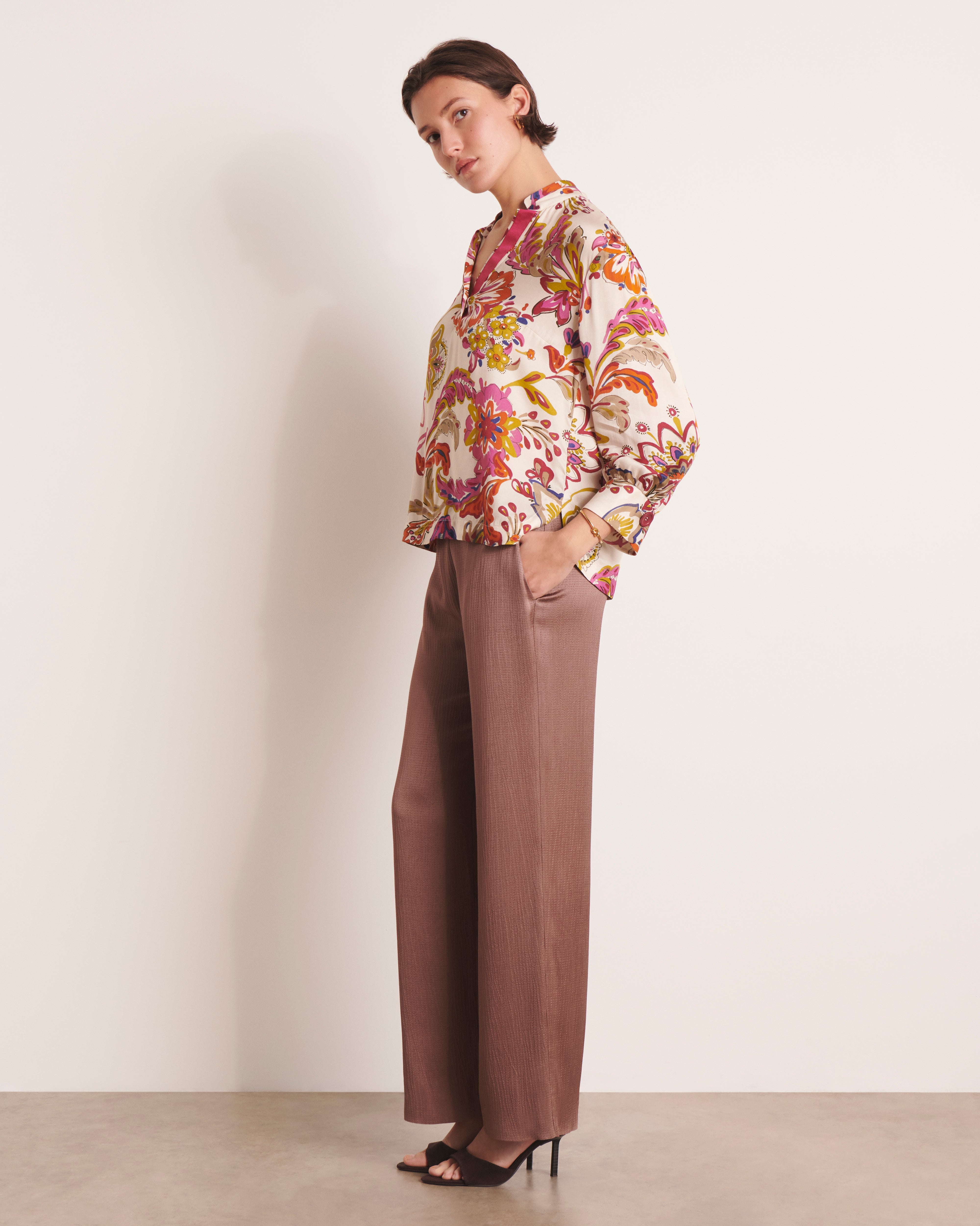 Blouse écru imprimée CIUDAD/13170/523