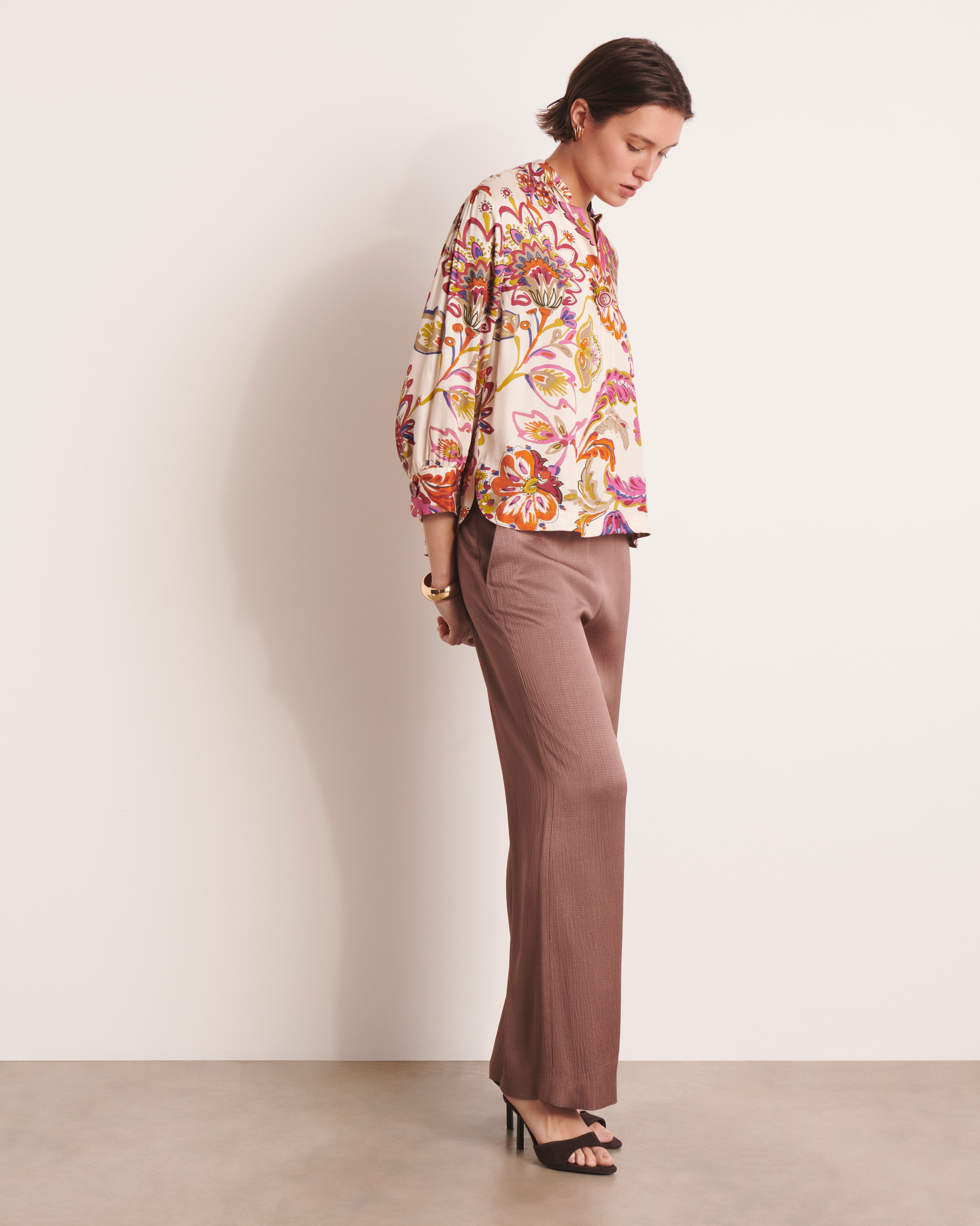 Blouse écru imprimée CIUDAD/13170/523