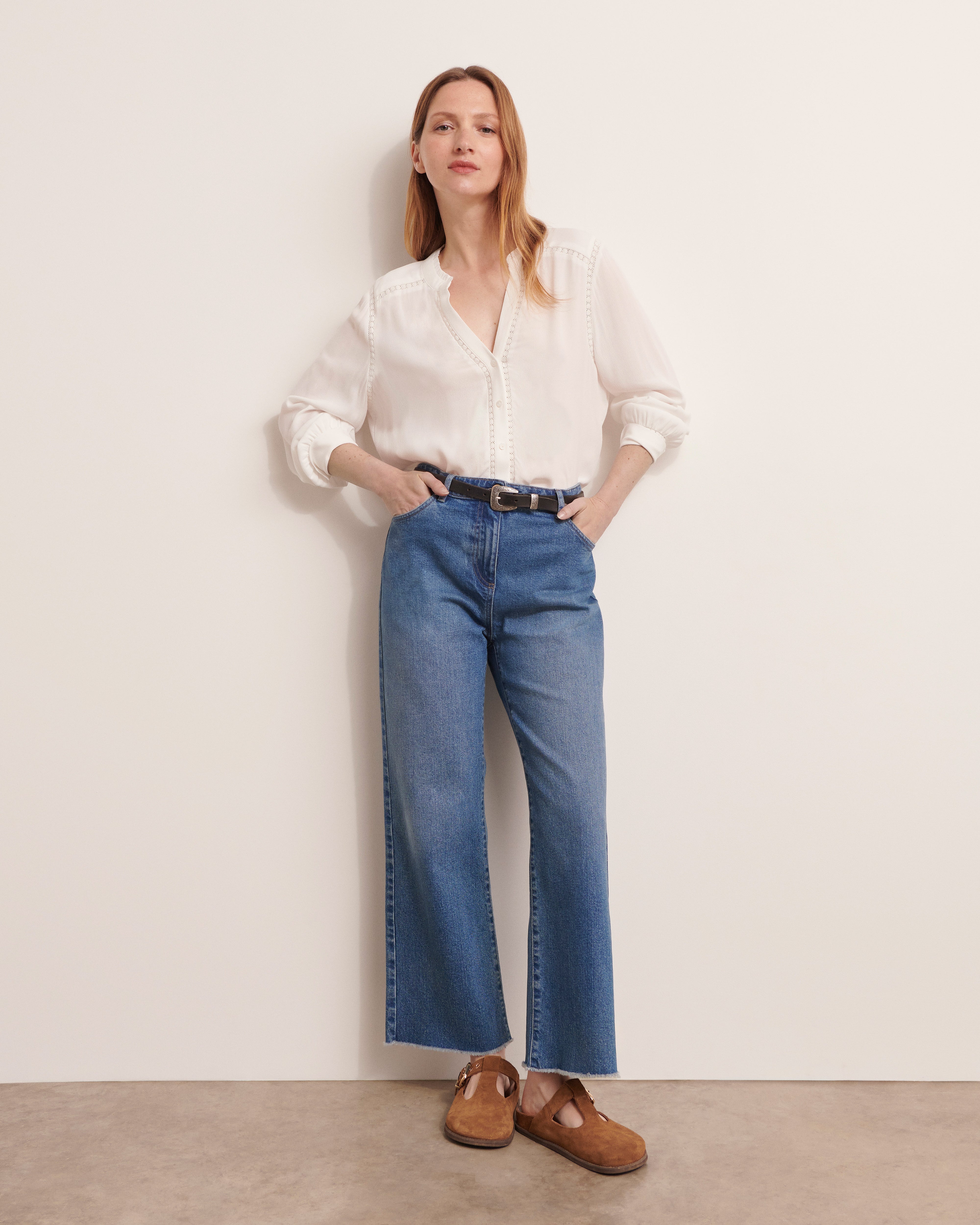 Jeans 7/8ème large PERRINE/11303/301