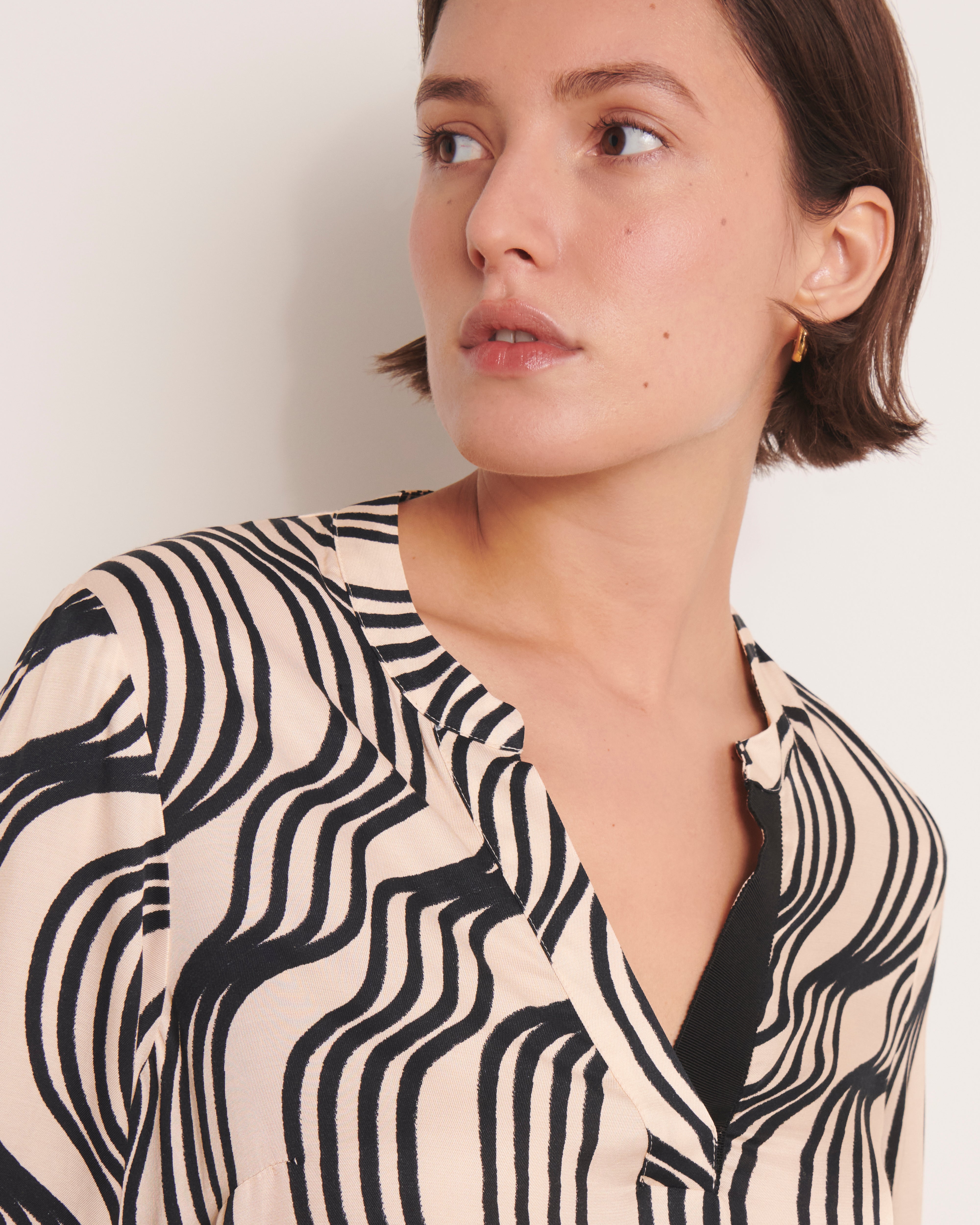 Blouse imprimée effet sweat CONCORDIA/13108/670