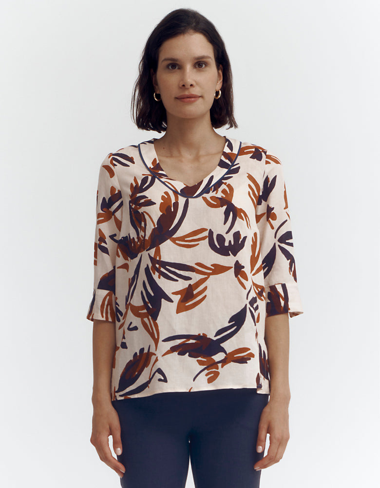 Printed blouse COQUELICOT/87131/522
