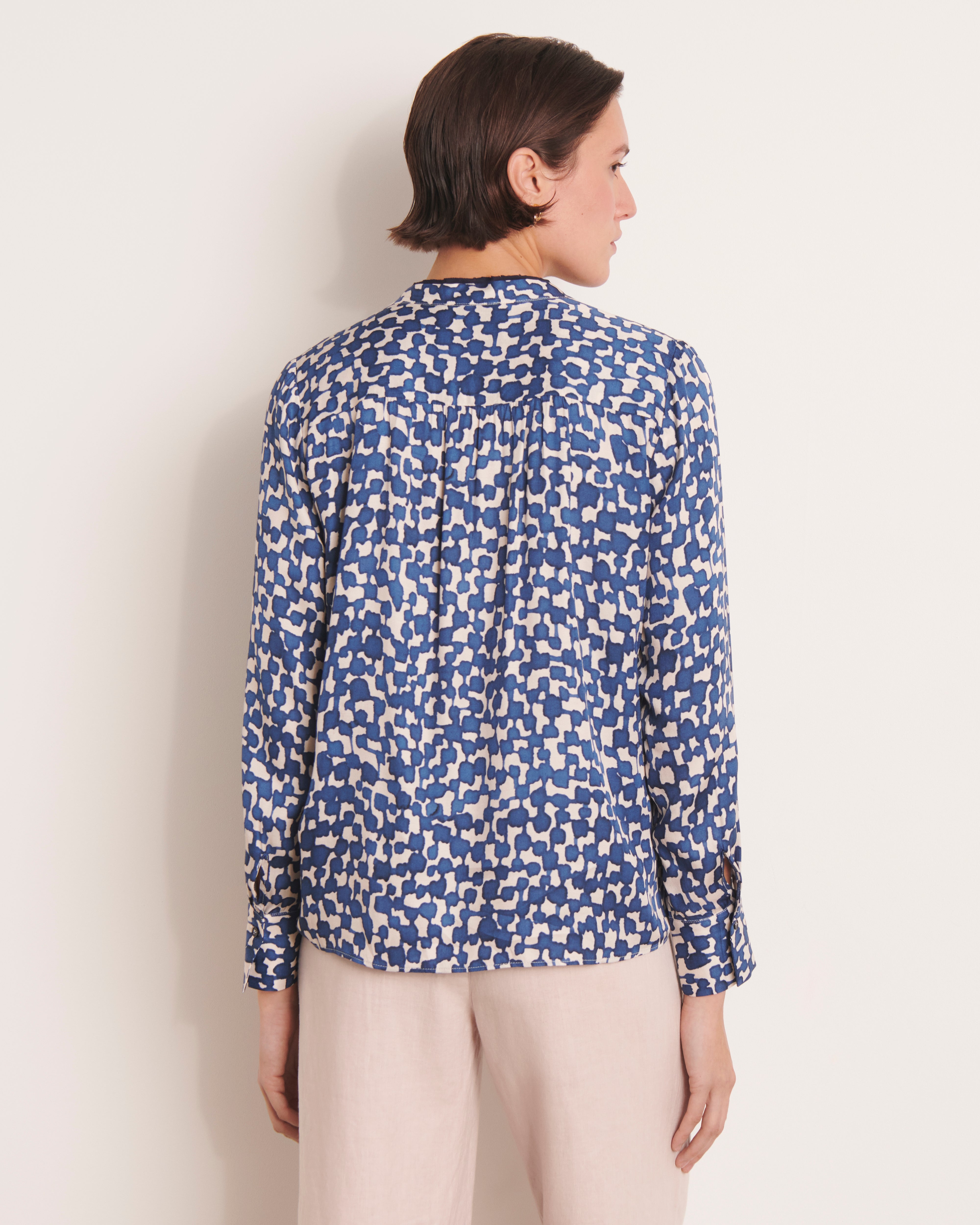 Chemise bleue imprimée CORFOU/13025/630