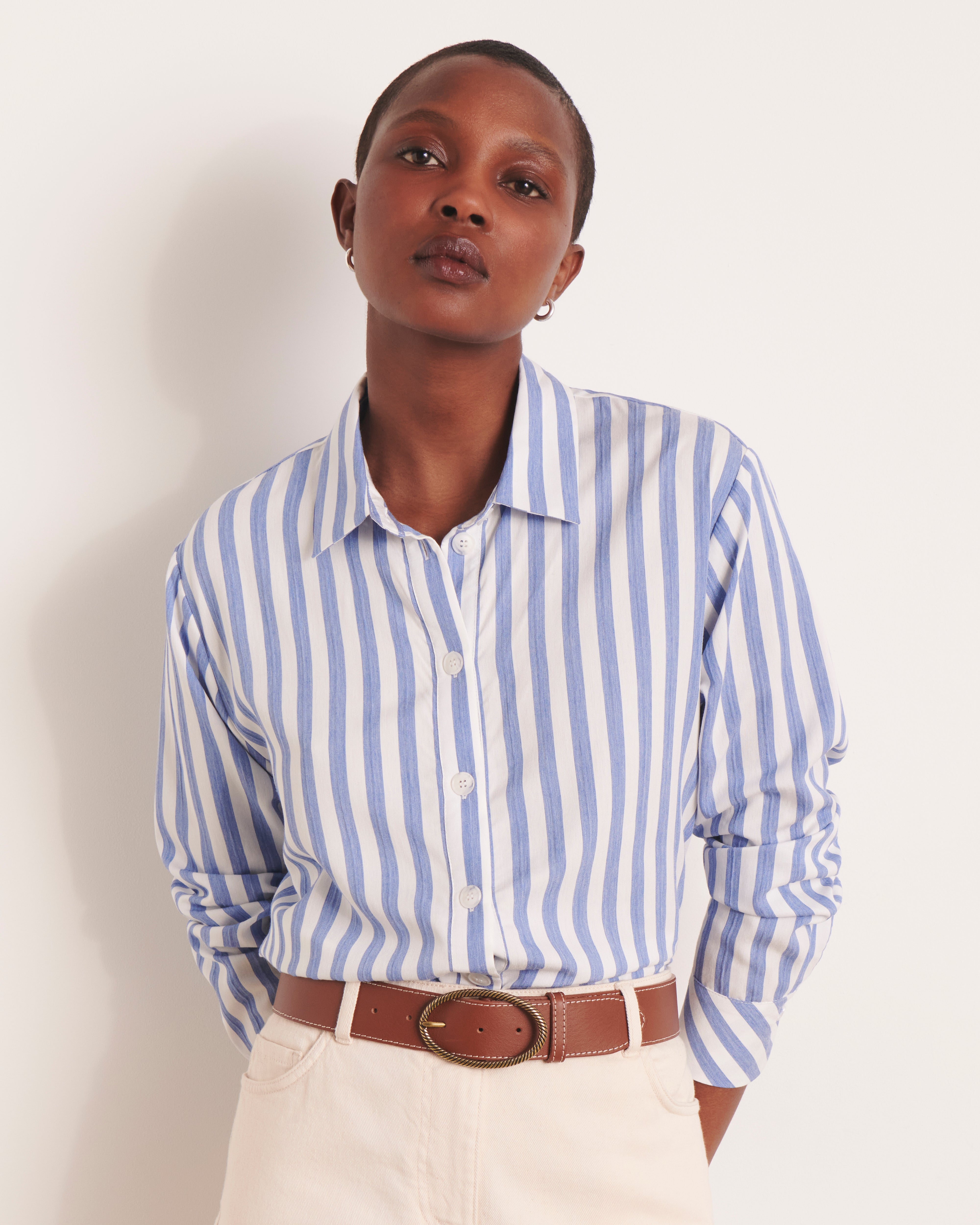 Chemise bleue à rayures CRAYURE/13060/630