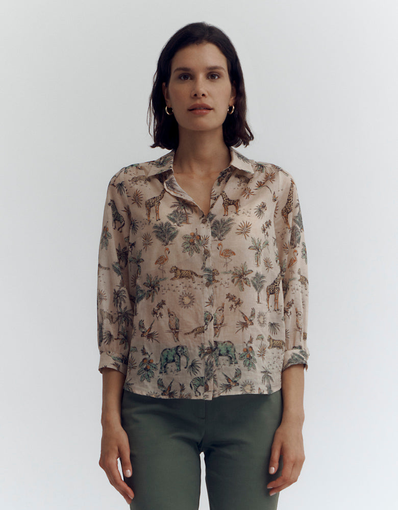 Printed blouse CURIOSITE/87172/522