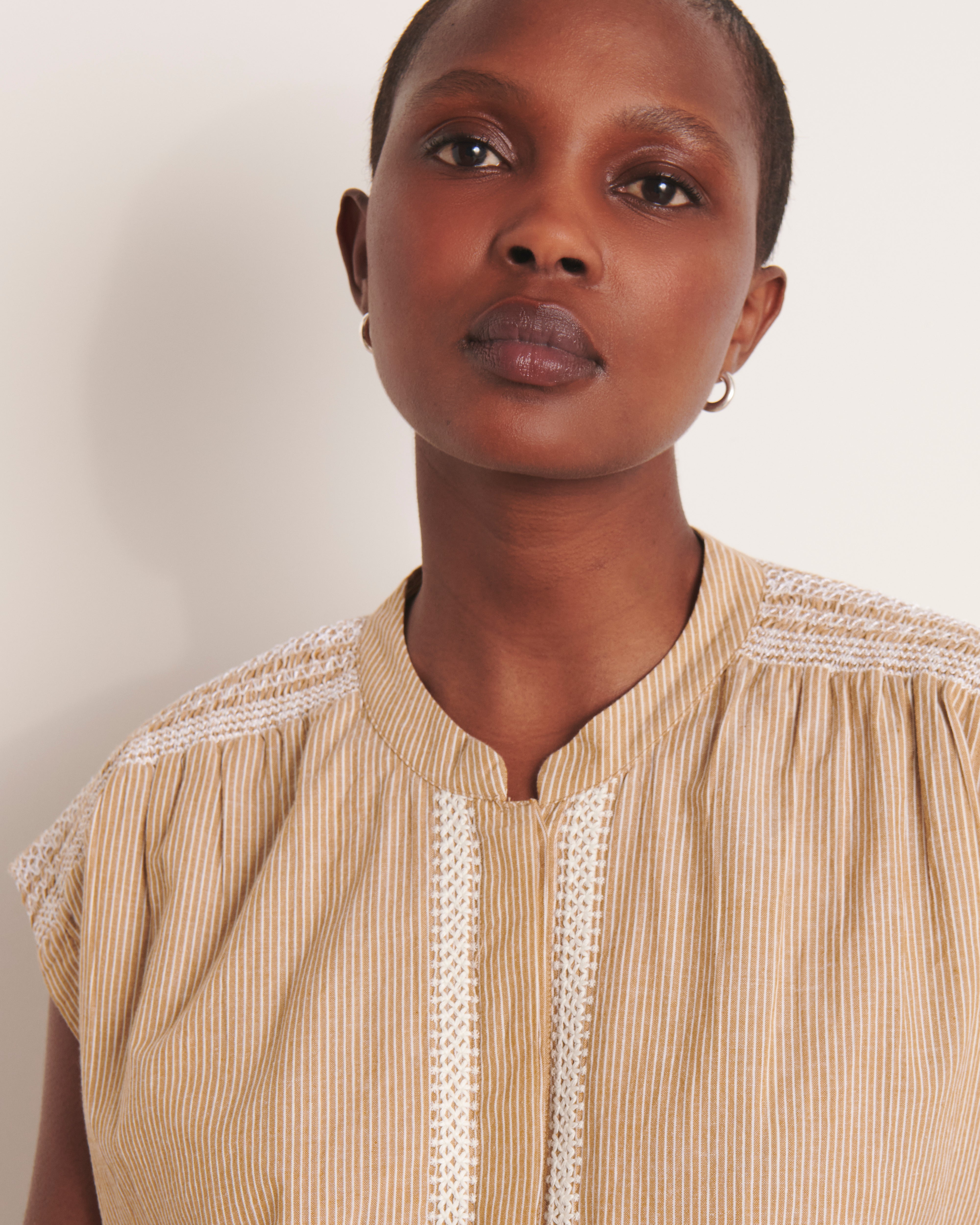 Chemise beige forme kimono CYPRUS/13173/531