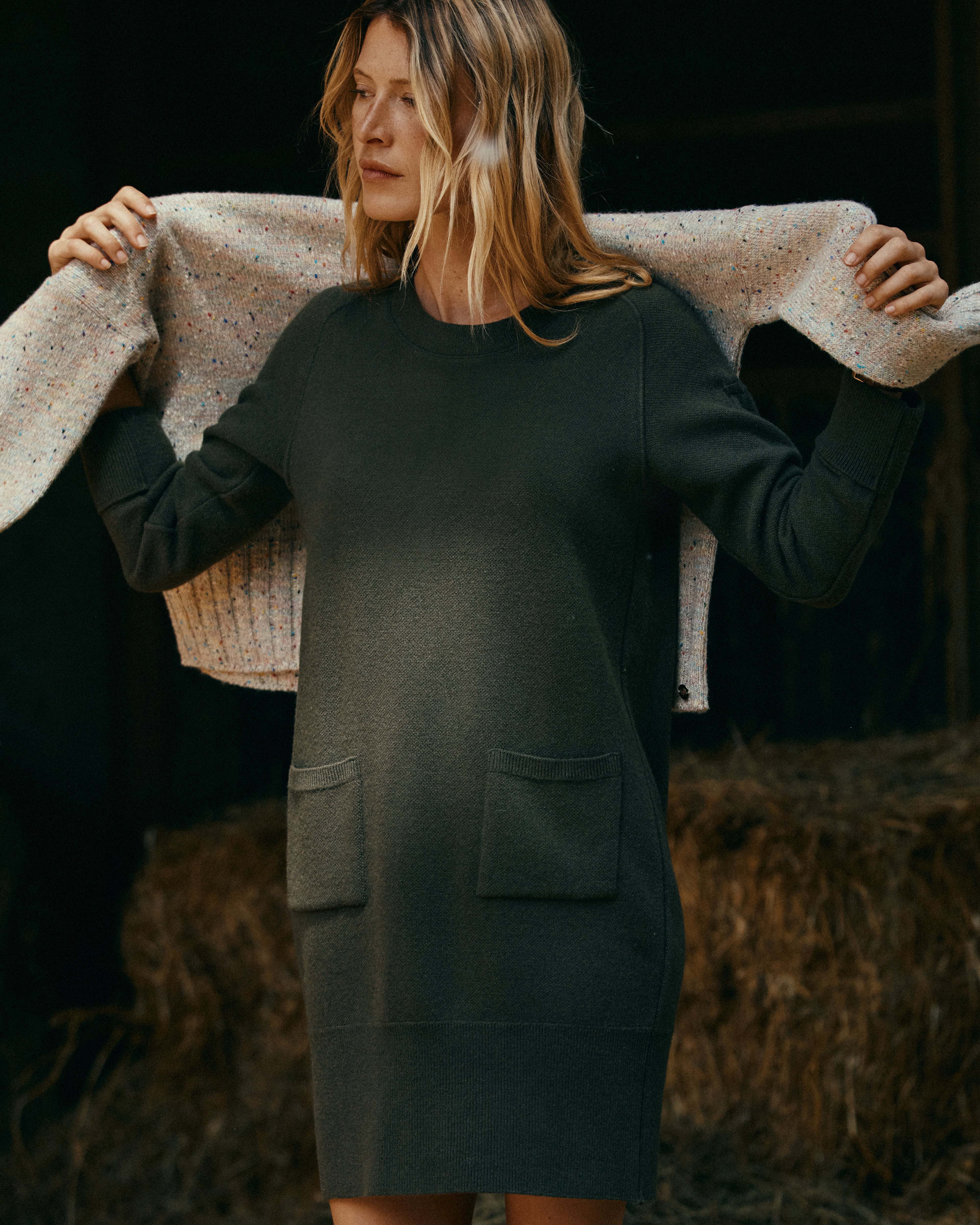 Robe en maille cachemire et laine mérinos ORION12/12207/216