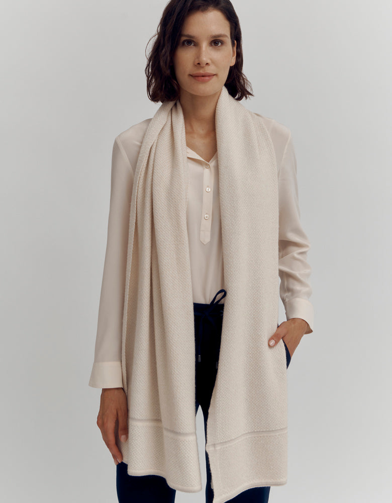 Knitted wool scarf EDILE/86163/781