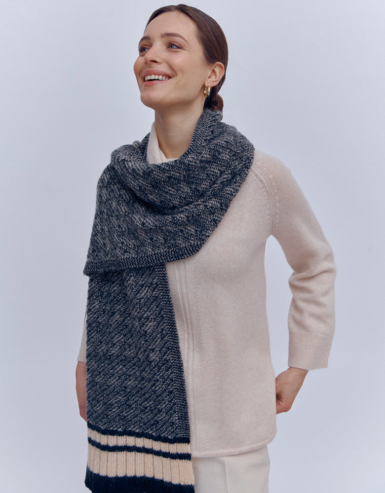 Wool and alpaca scarf EFFUSION/86165/921
