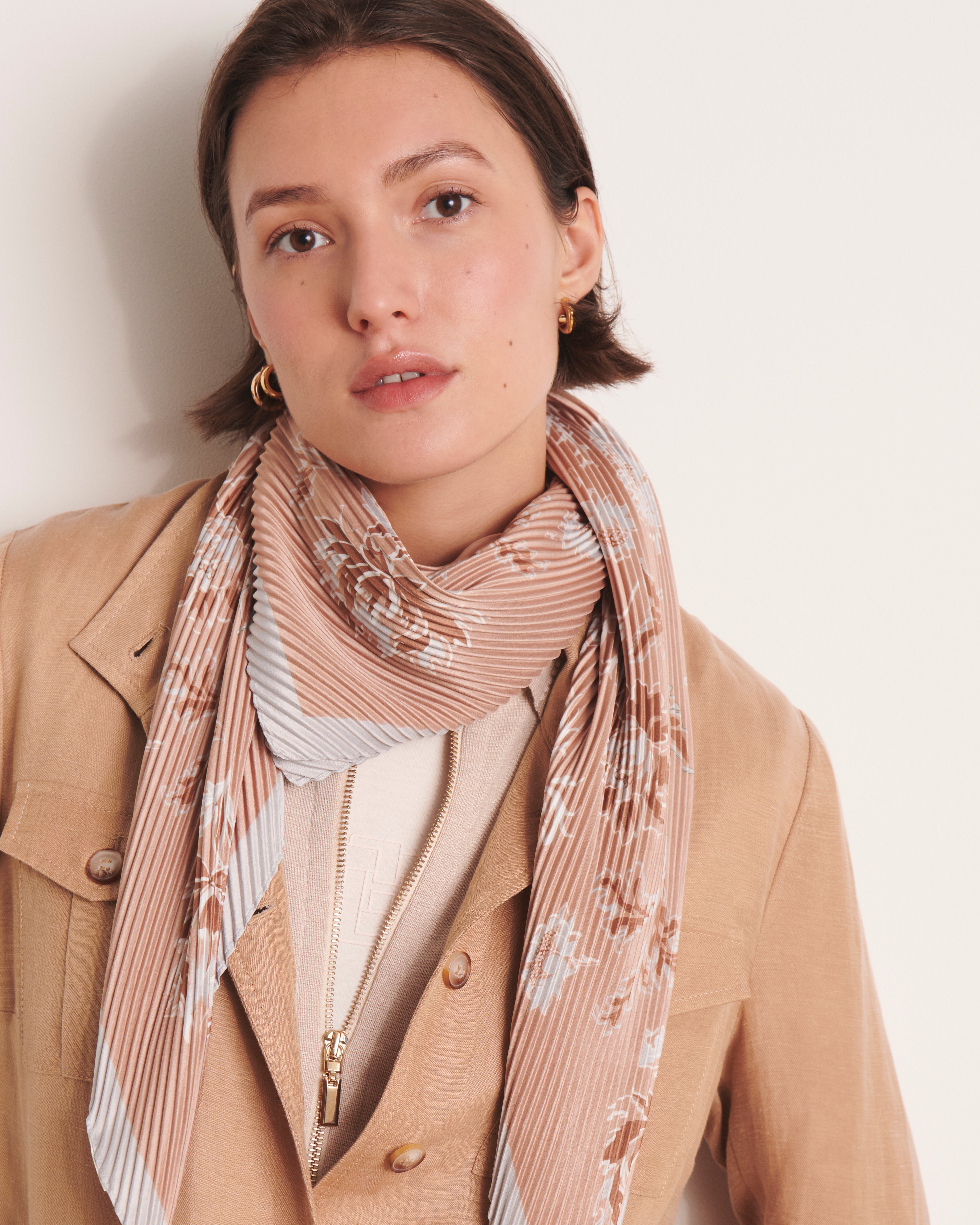 Carré plissé EFLEURS-PLIS-BIS/13247/531