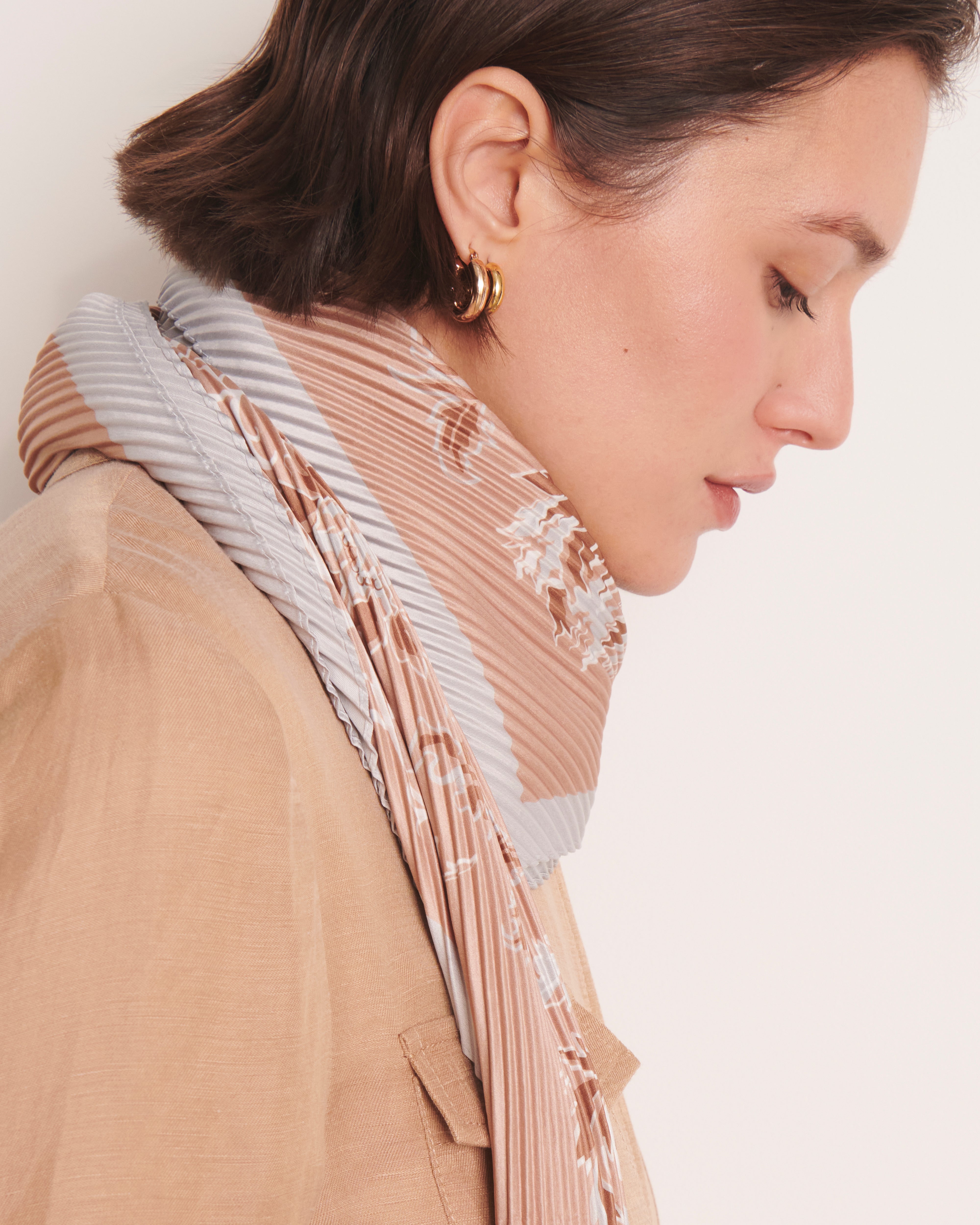 Carré plissé EFLEURS-PLIS-BIS/13247/531