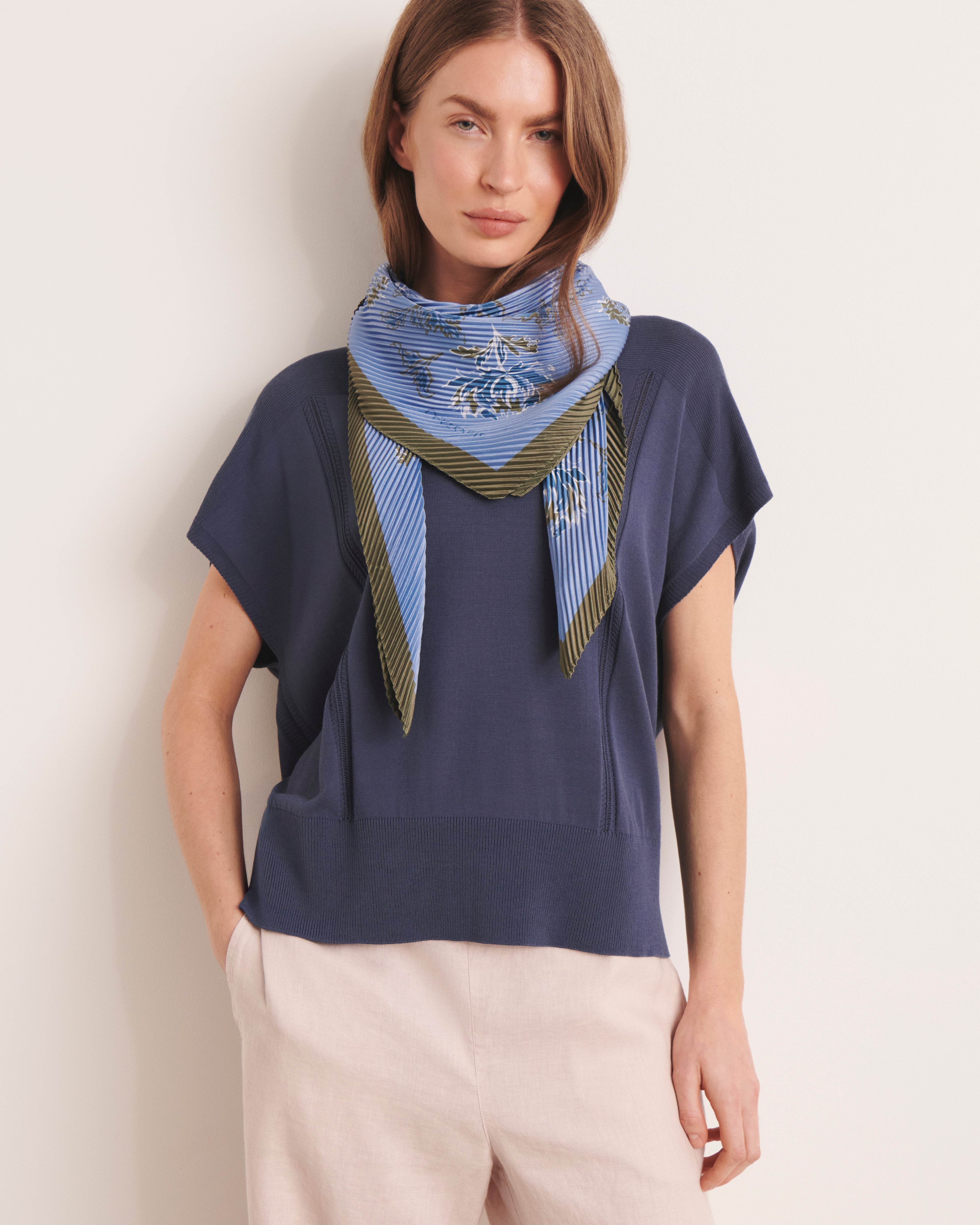 Carré plissé EFLEURS-PLIS/13210/630