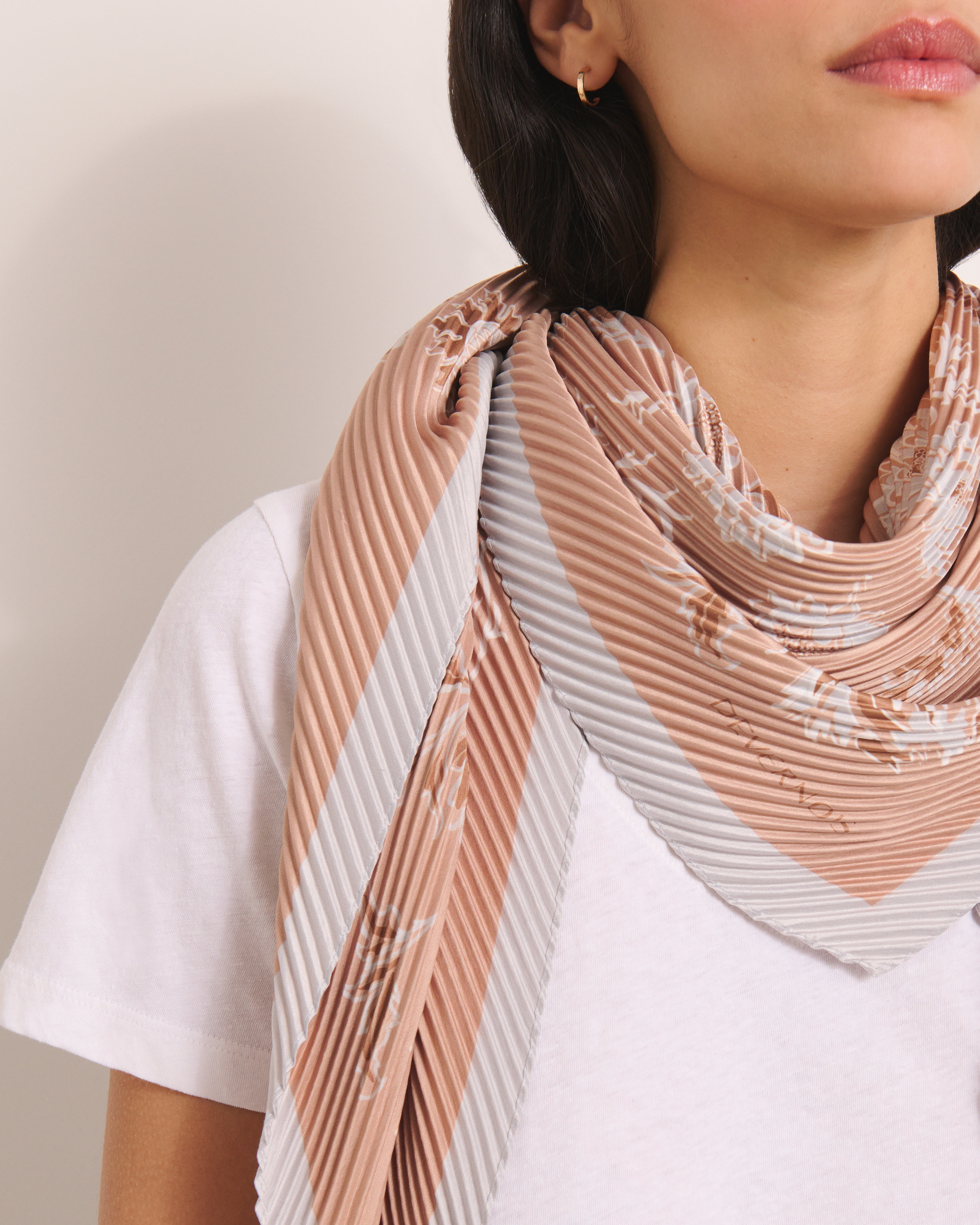 Carré plissé EFLEURS-PLIS-BIS/13247/531