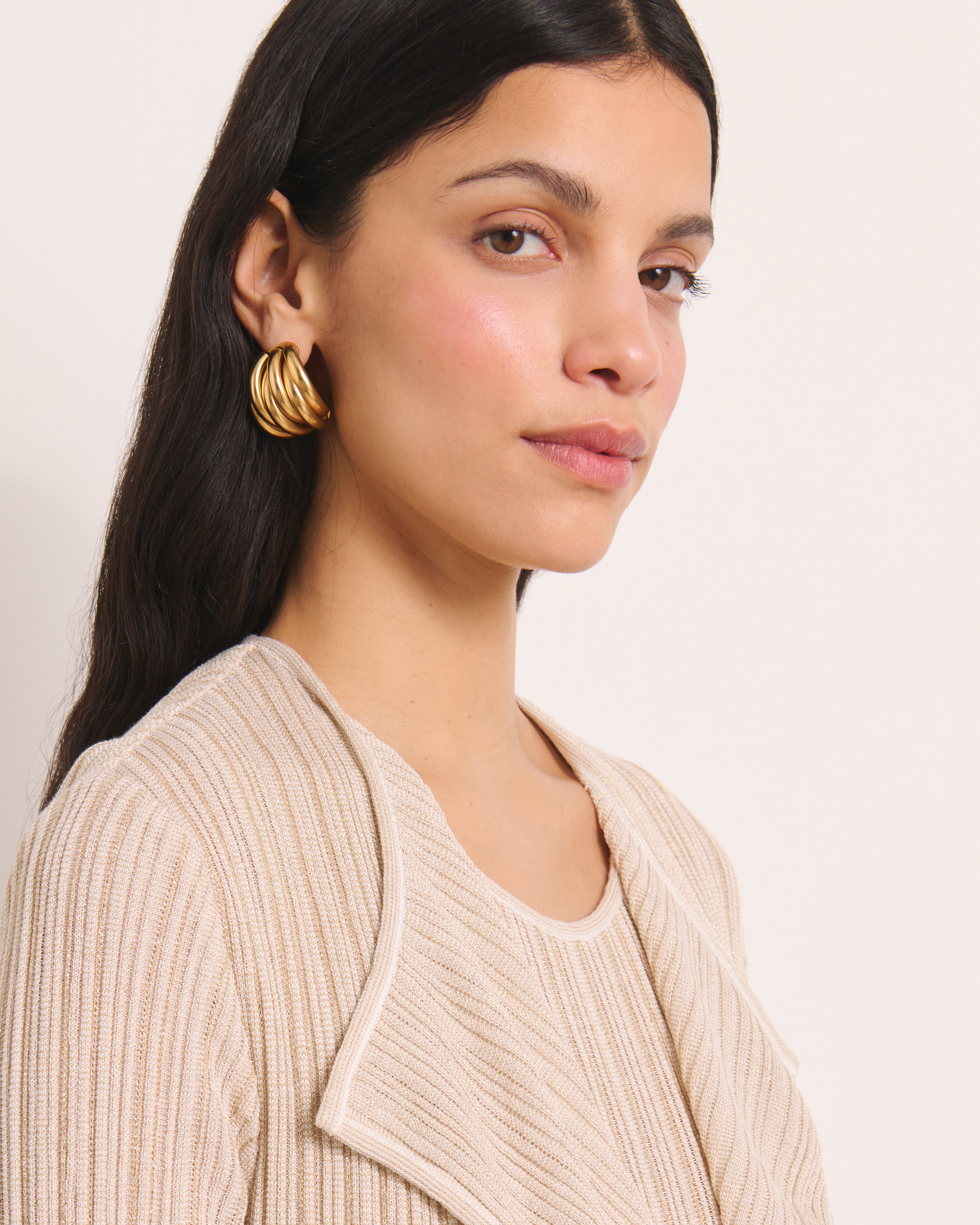 Gilet mi-long en jersey GALYNE13/13009/003