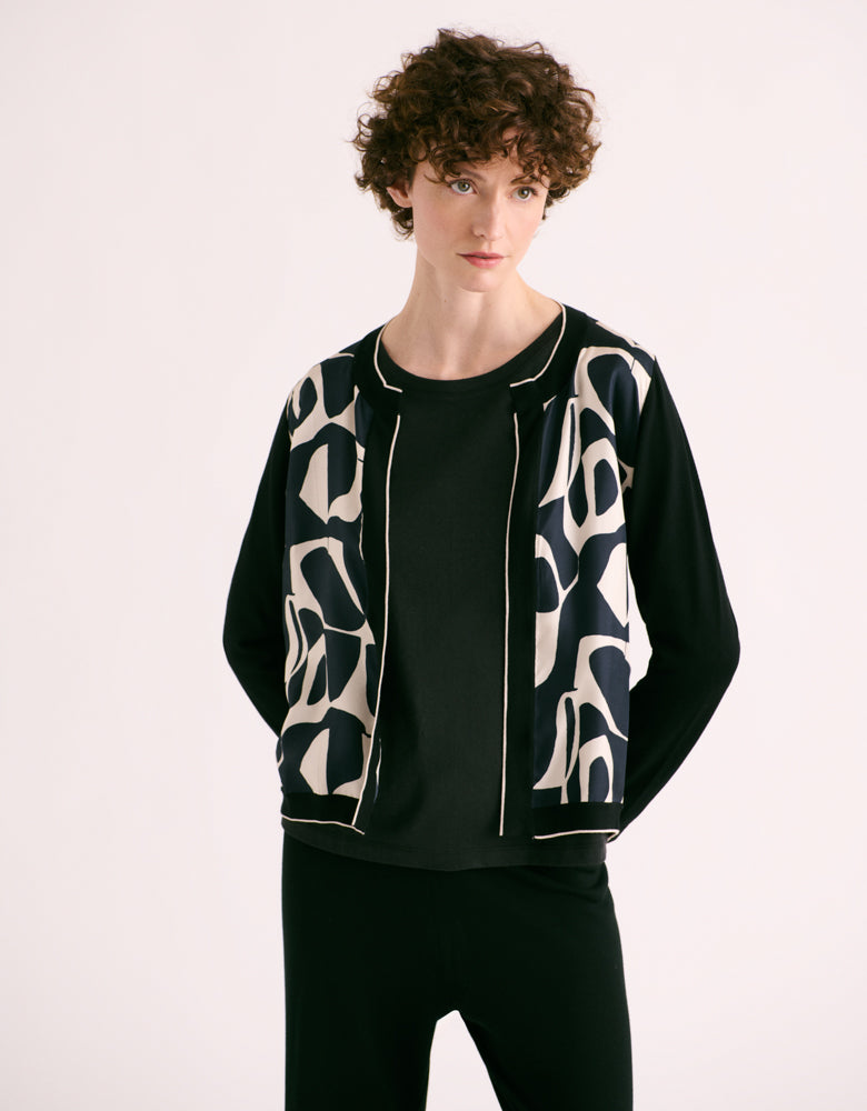 Gilet twin-set en maille twin-set imprimé GAUGUIN/88195/670