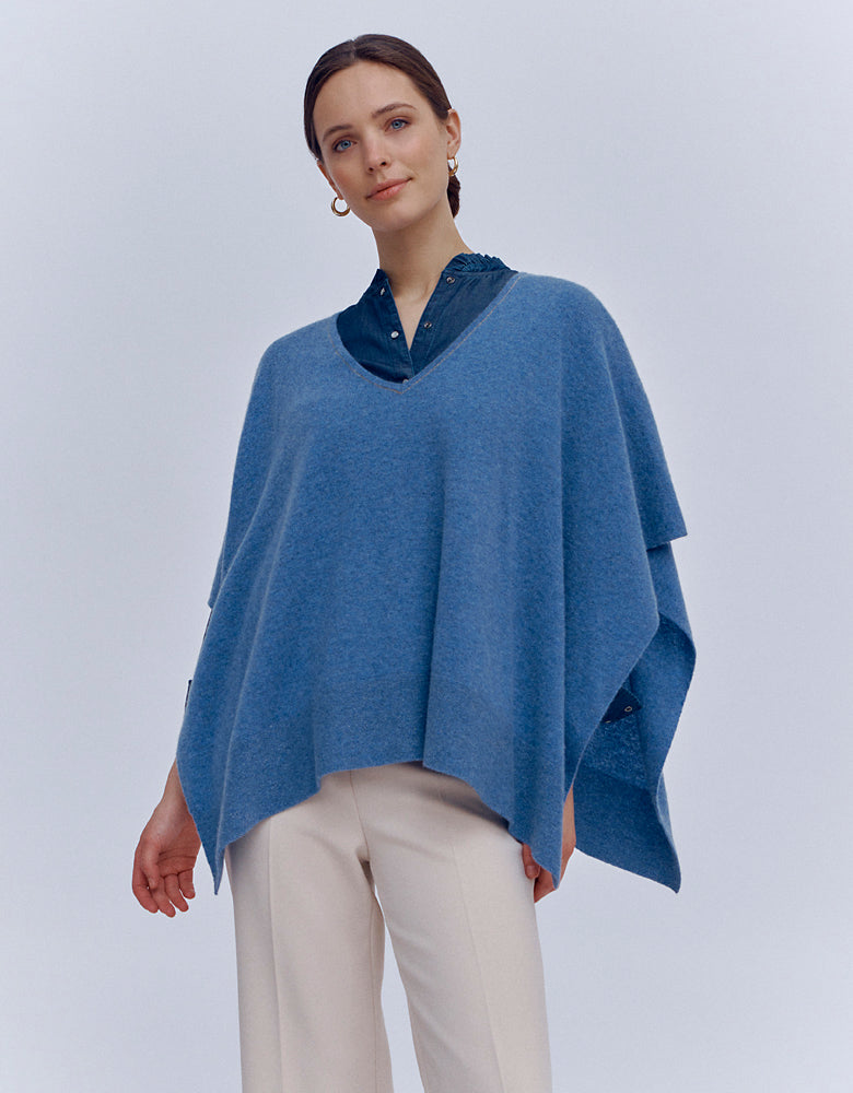 Cashmere knit cape GAZELLE/86105/301