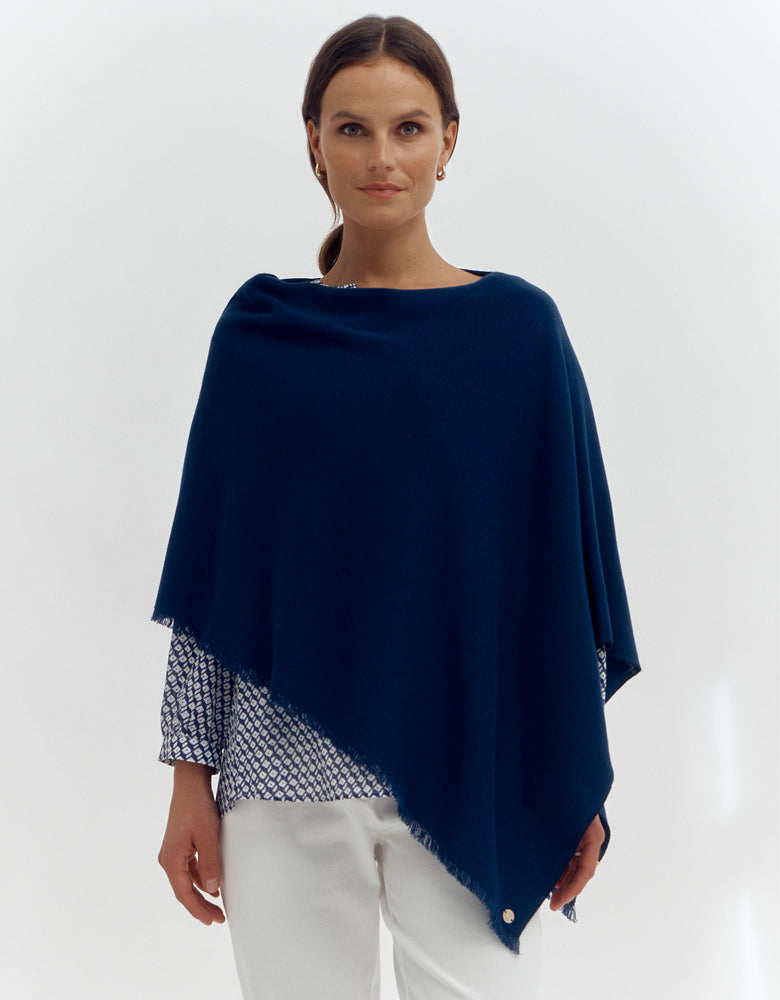 Knit cape GIRLYFRANGES87/87214/284