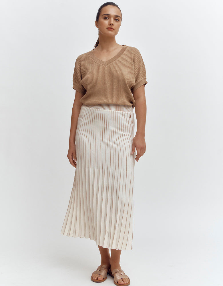 Pleated knit skirt IREELLE/87162/771