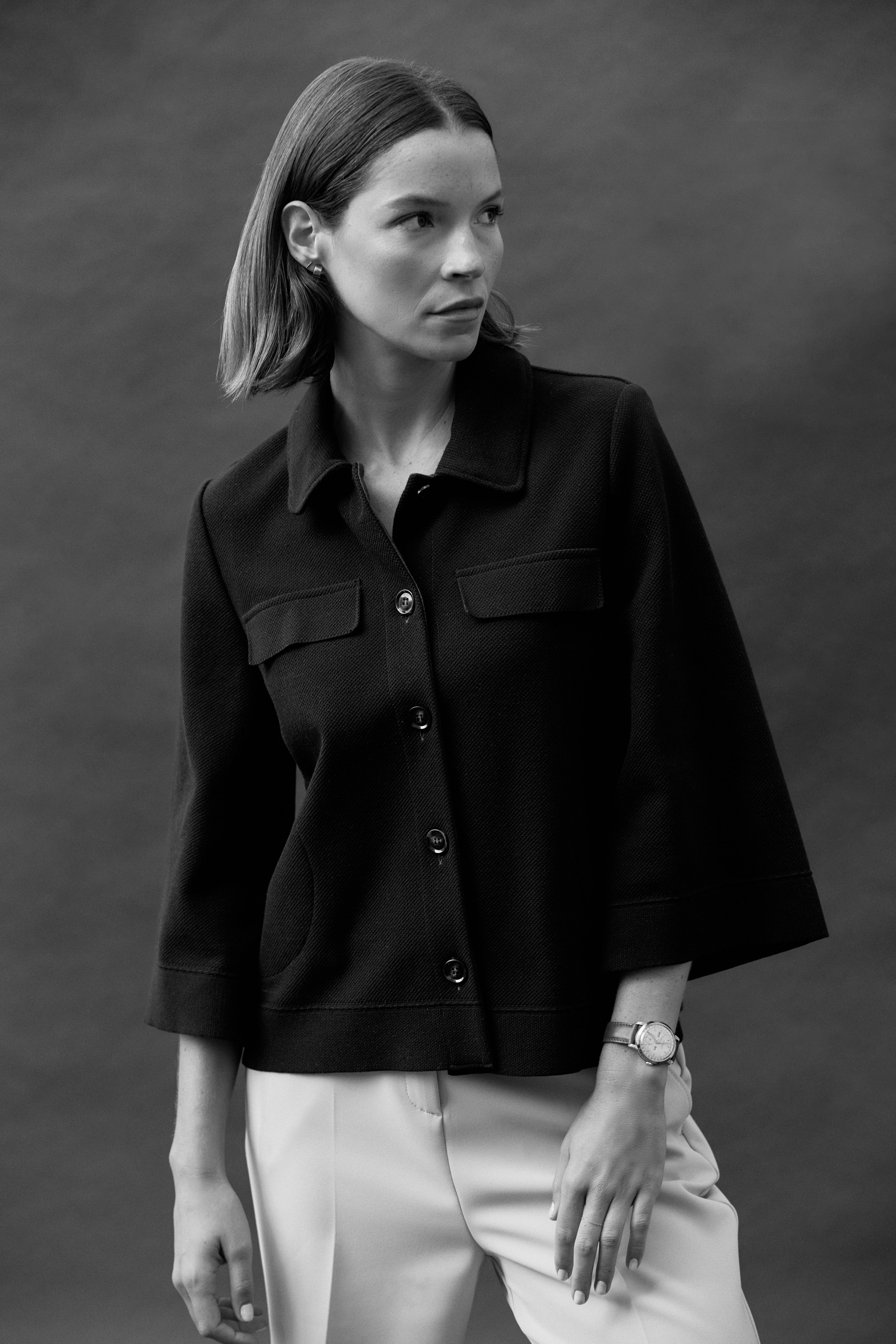 Veste boutonnée en maille VALI/13244/317