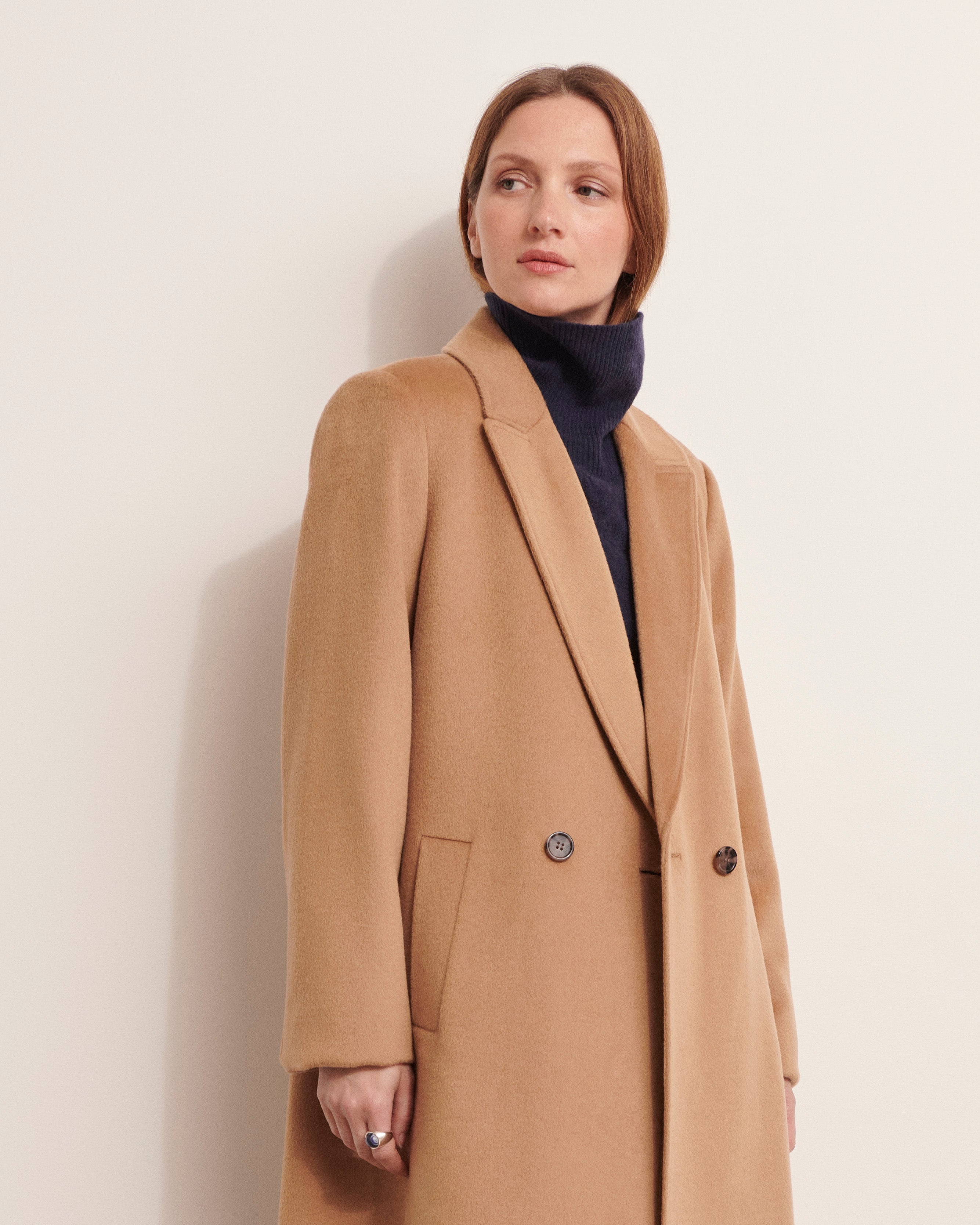 Manteau long double boutonnage MAJESTUEUX/12147/010
