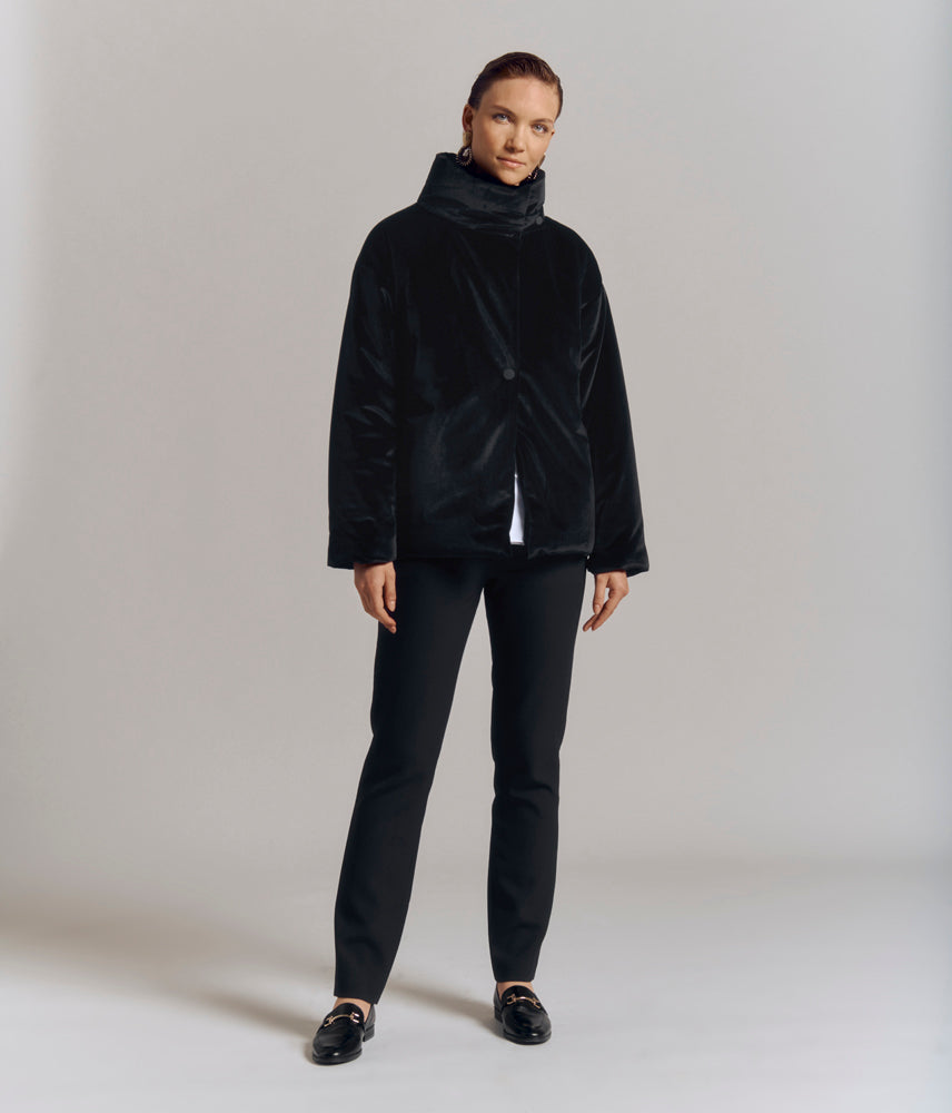 Veste boîte ouatinée MOSS-VELVET/78249/500