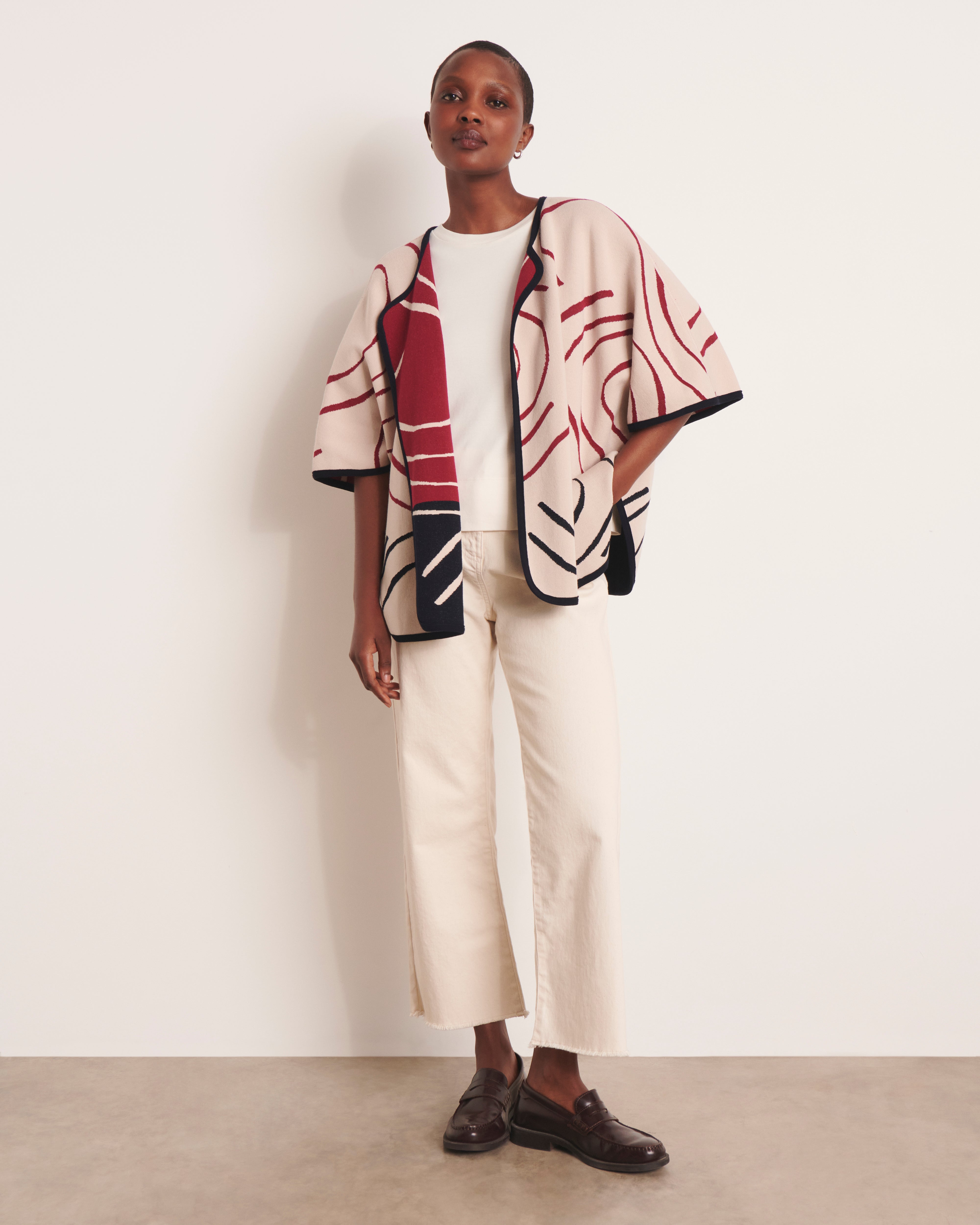 Cape réversible en maille NAIADE13/13238/771