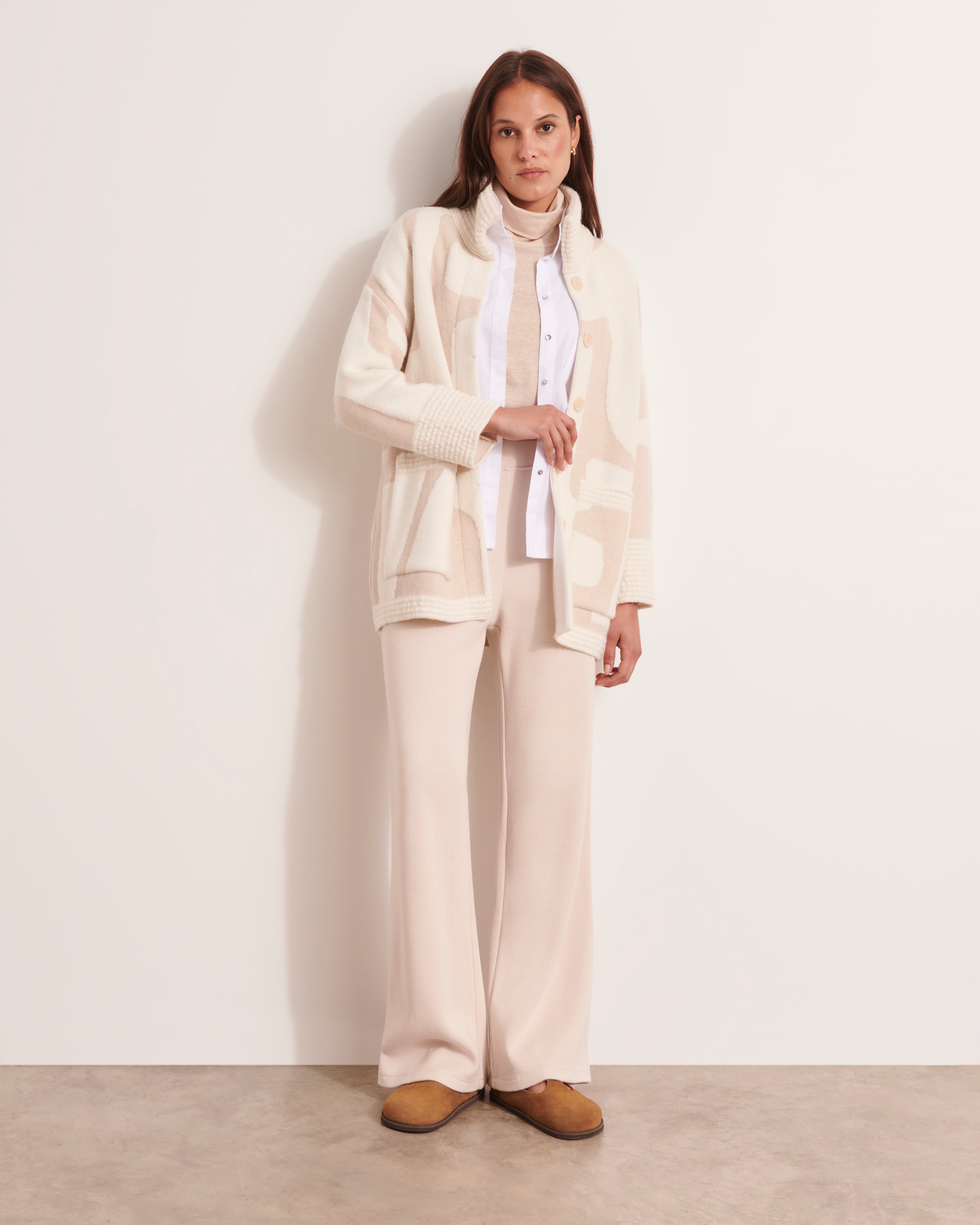 Manteau en maille jacquard en laine mérinos, alpaga et cachemire NAOMIA-B/12155/781