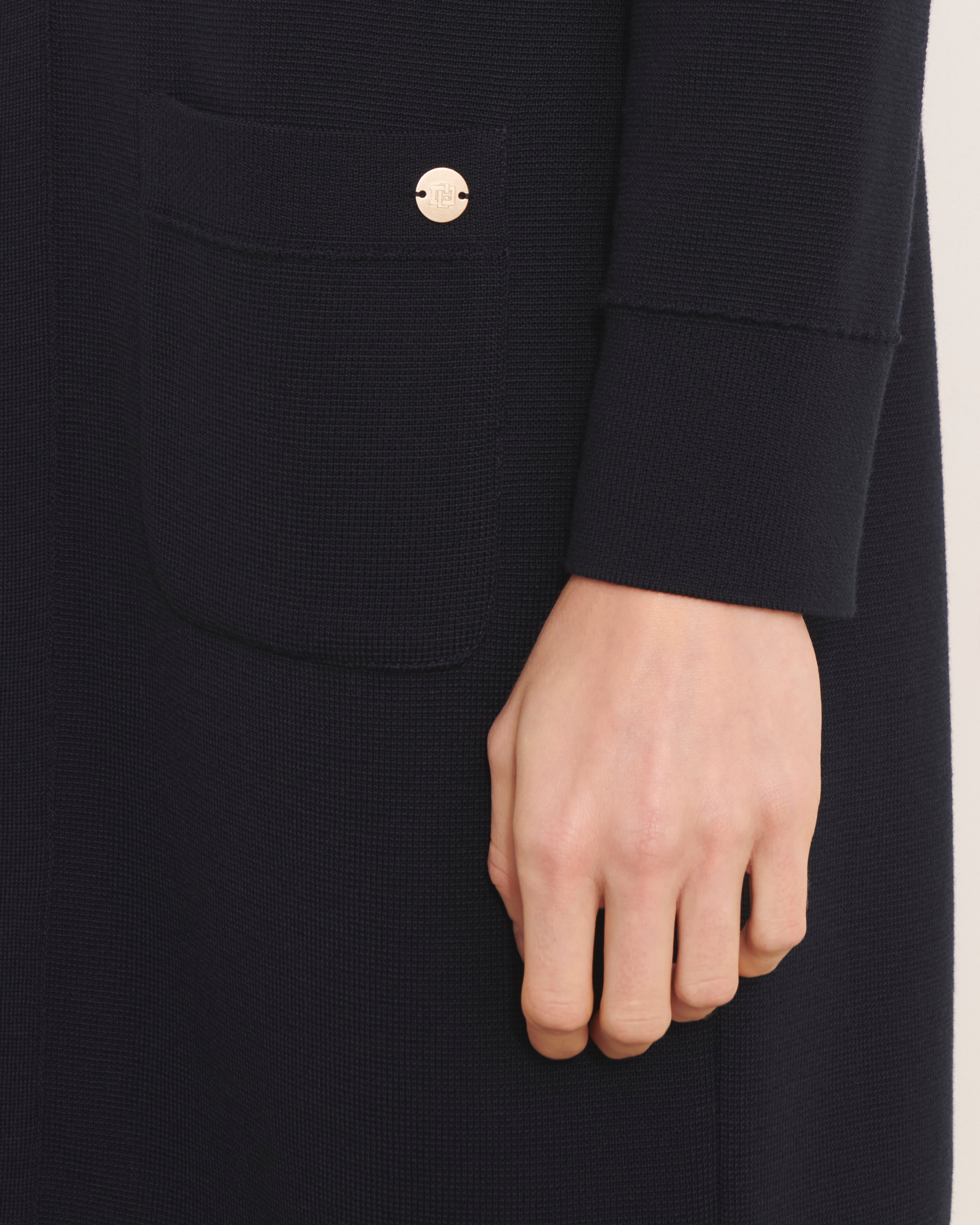 Manteau long en laine mérinos NEVALI/13243/317