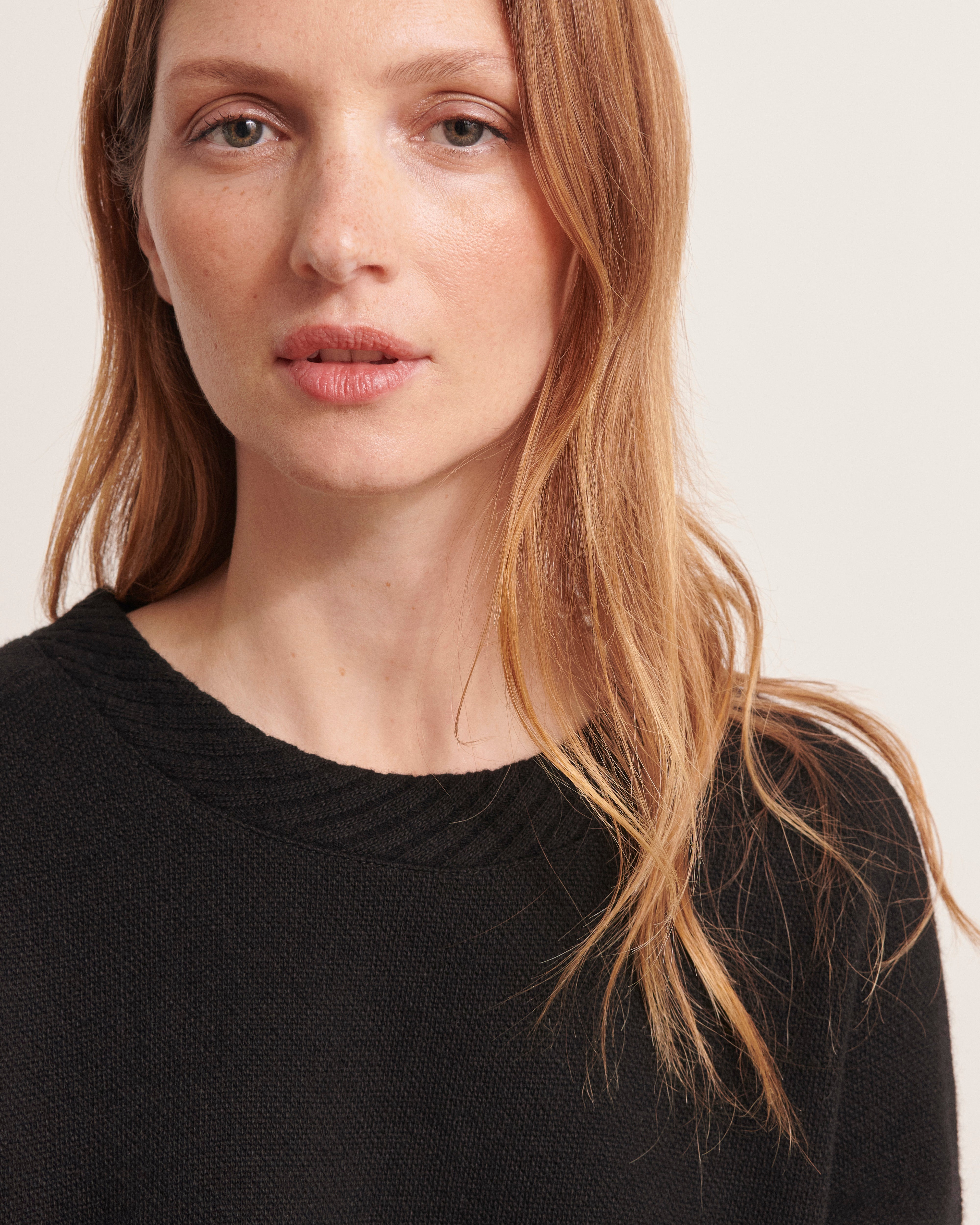 robe en maille laine et cachemire noir