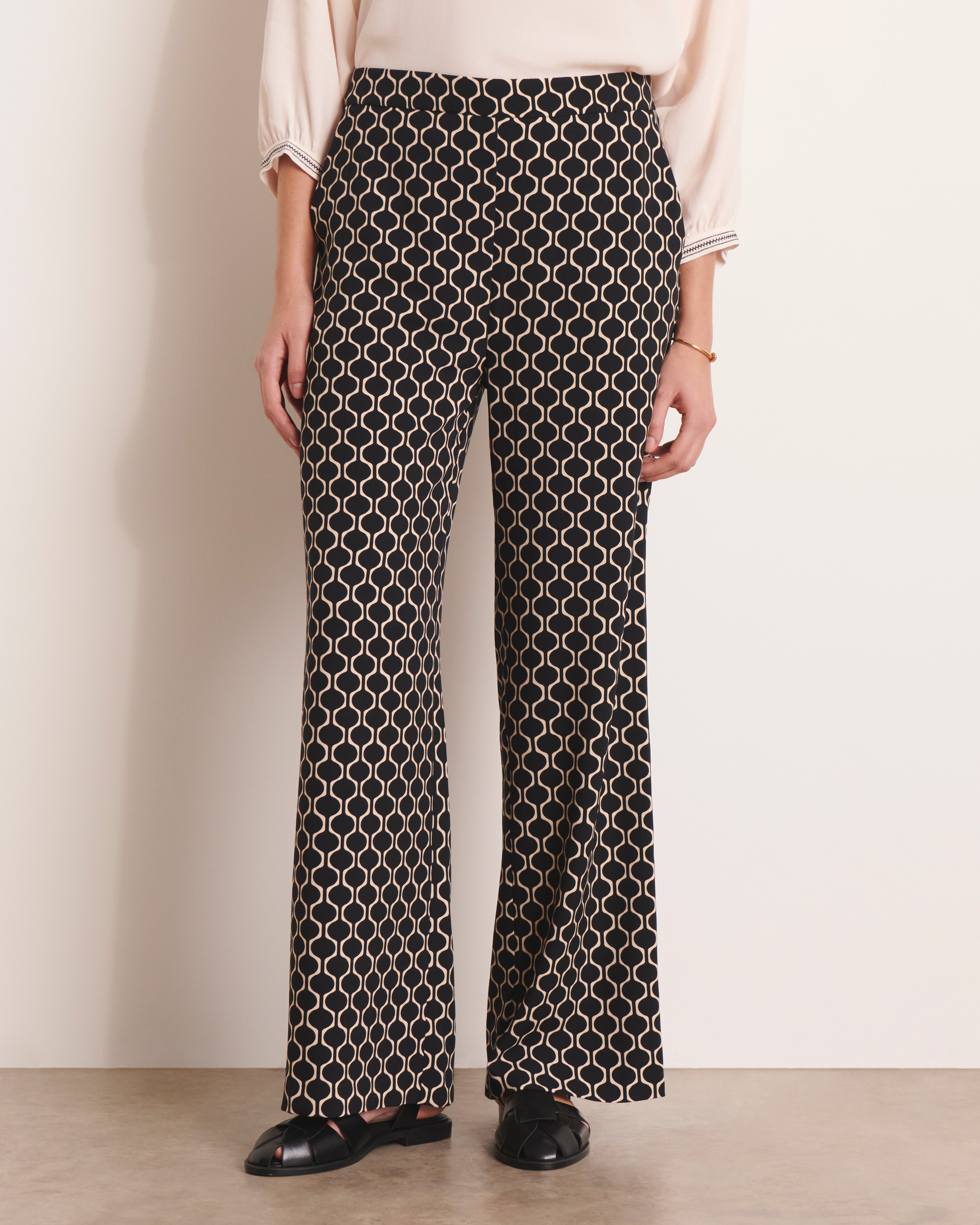 Pantalon large imprimé PALERME/13107/670