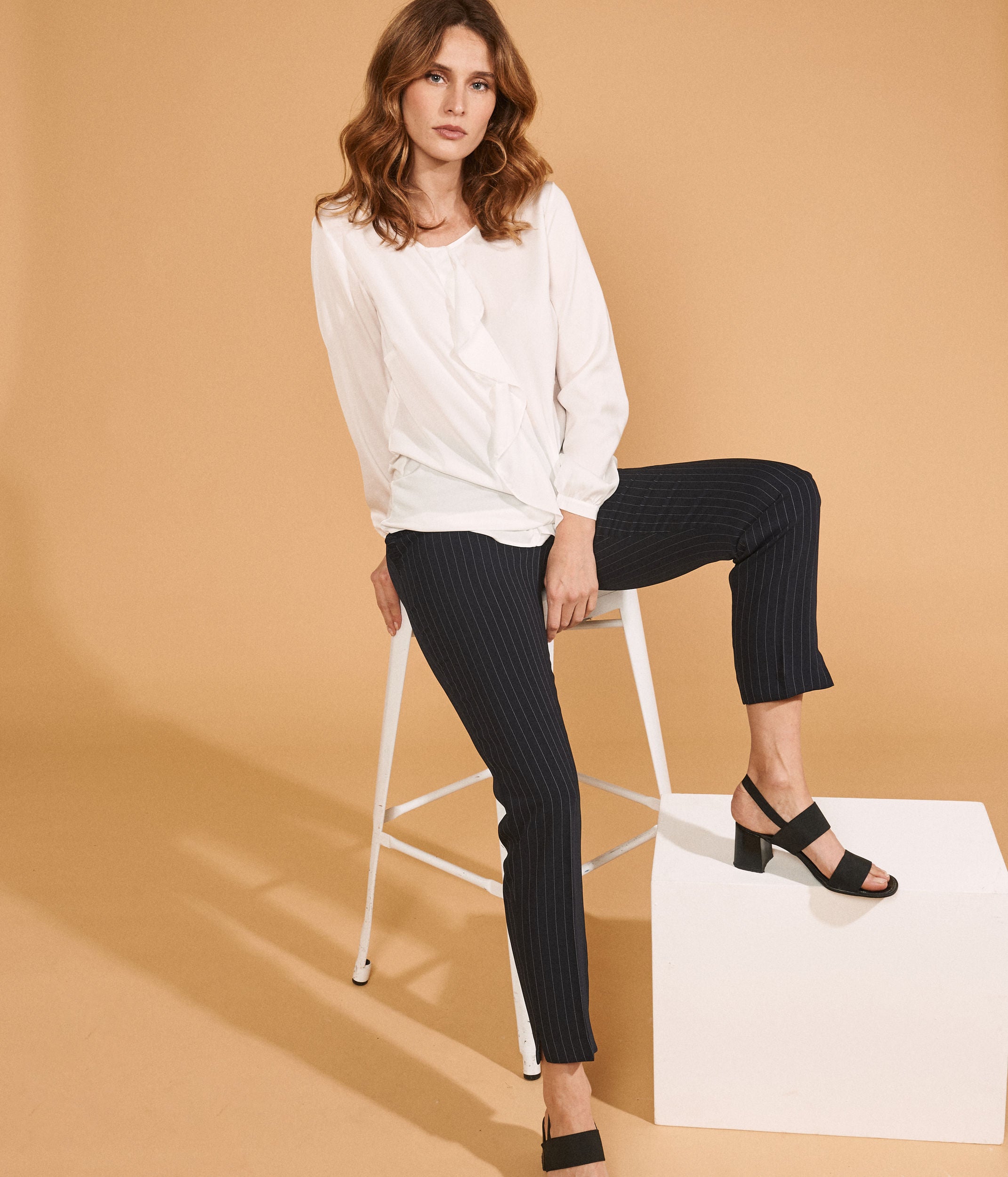 Pantalon rayure "banquier" PANSTRIP/77051/317