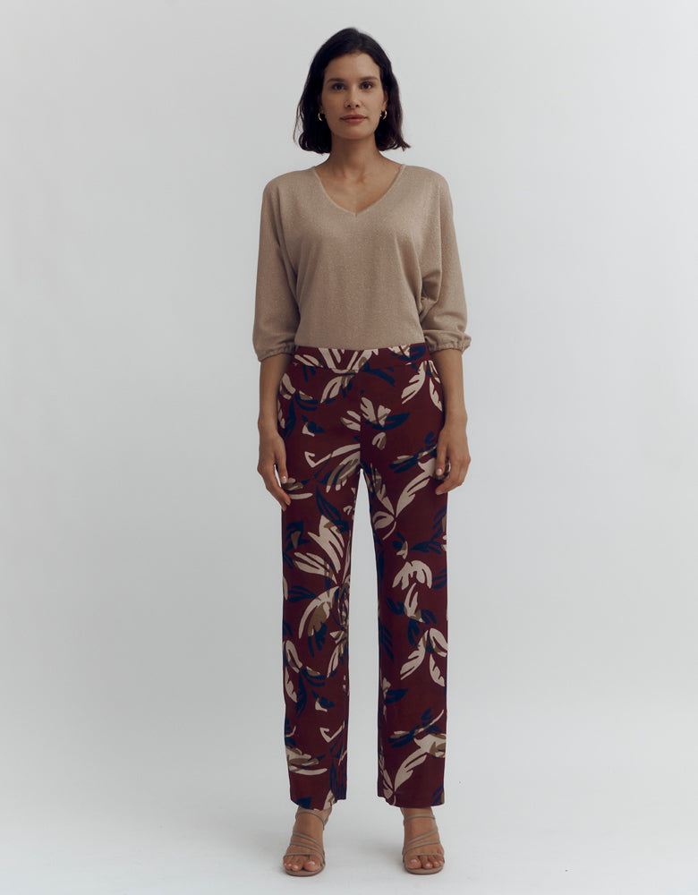 PARADIS printed fluid pants/87128/566