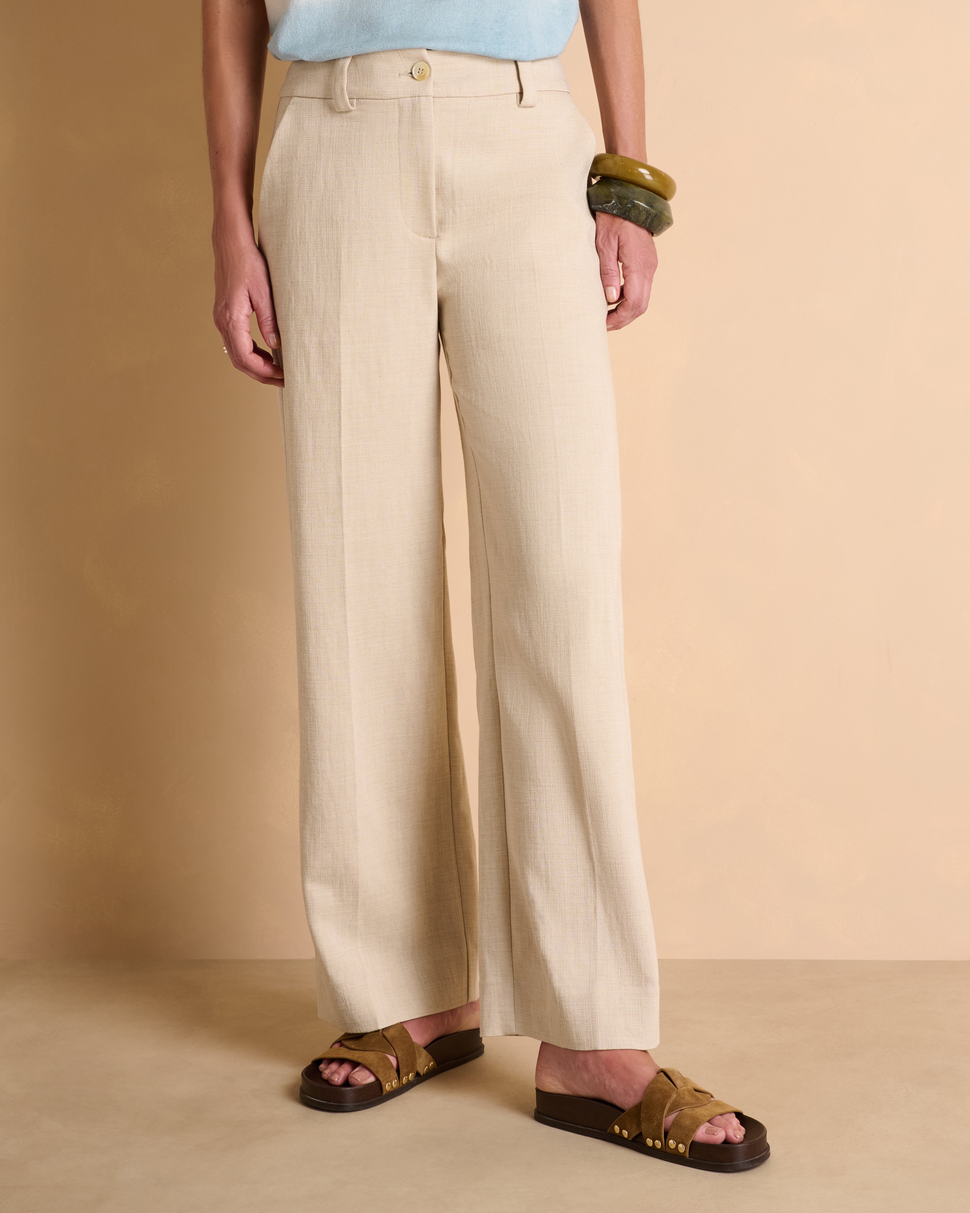 Pantalon large beige PHILBY13/13323/007