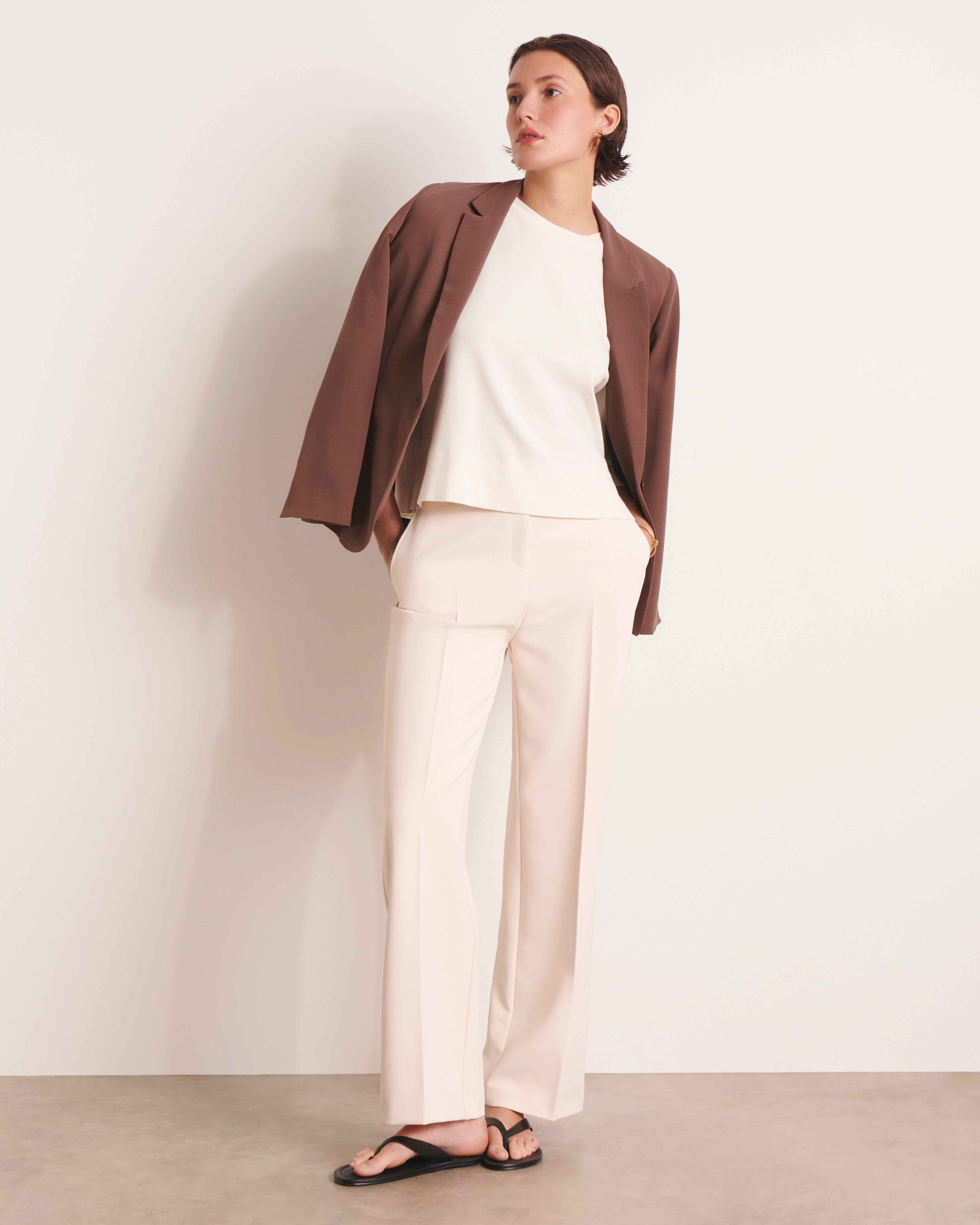 Pantalon droit et large PIAMBRE-L/13130/003