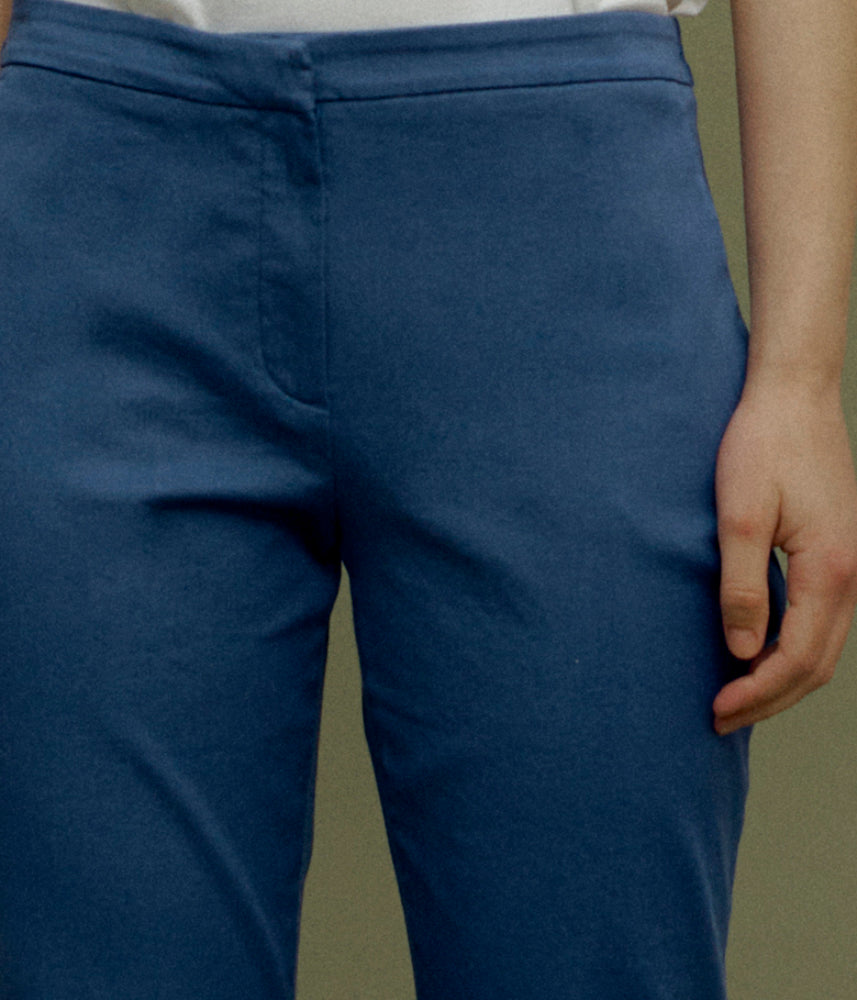 Straight trousers in stretch cotton PICOLINO85/85318/302