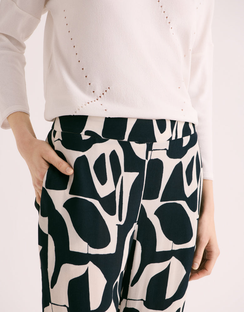 PISSARO/88172/670 printed trousers