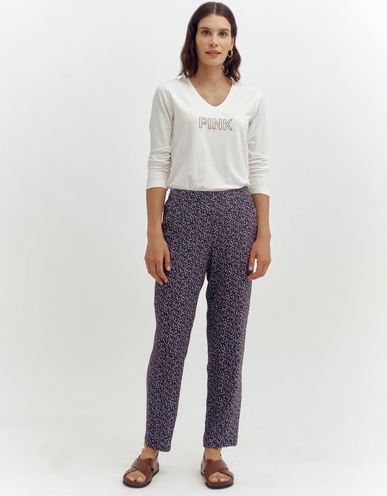 PISTACHIE printed pants/87168/635