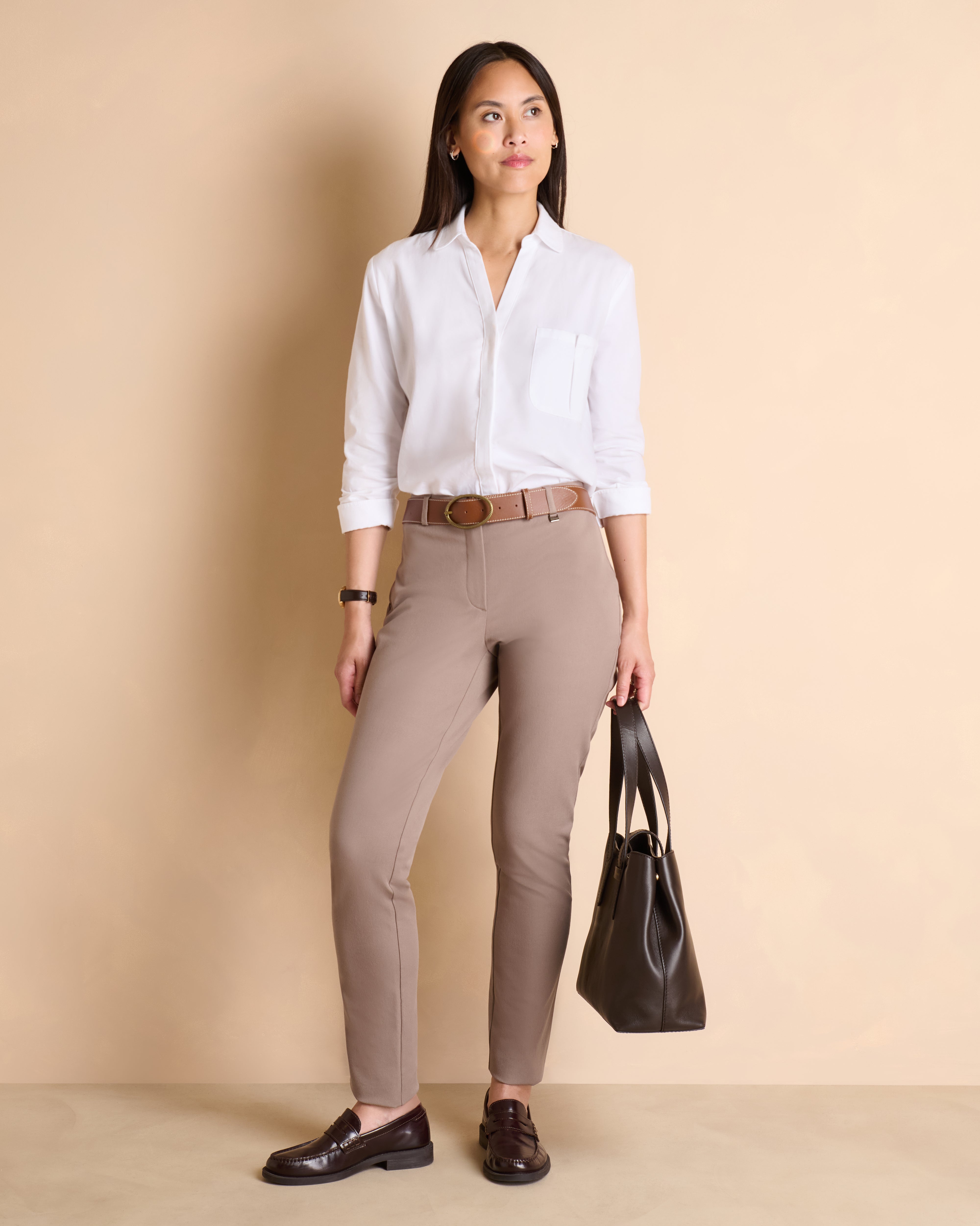 Pantalon marron droit