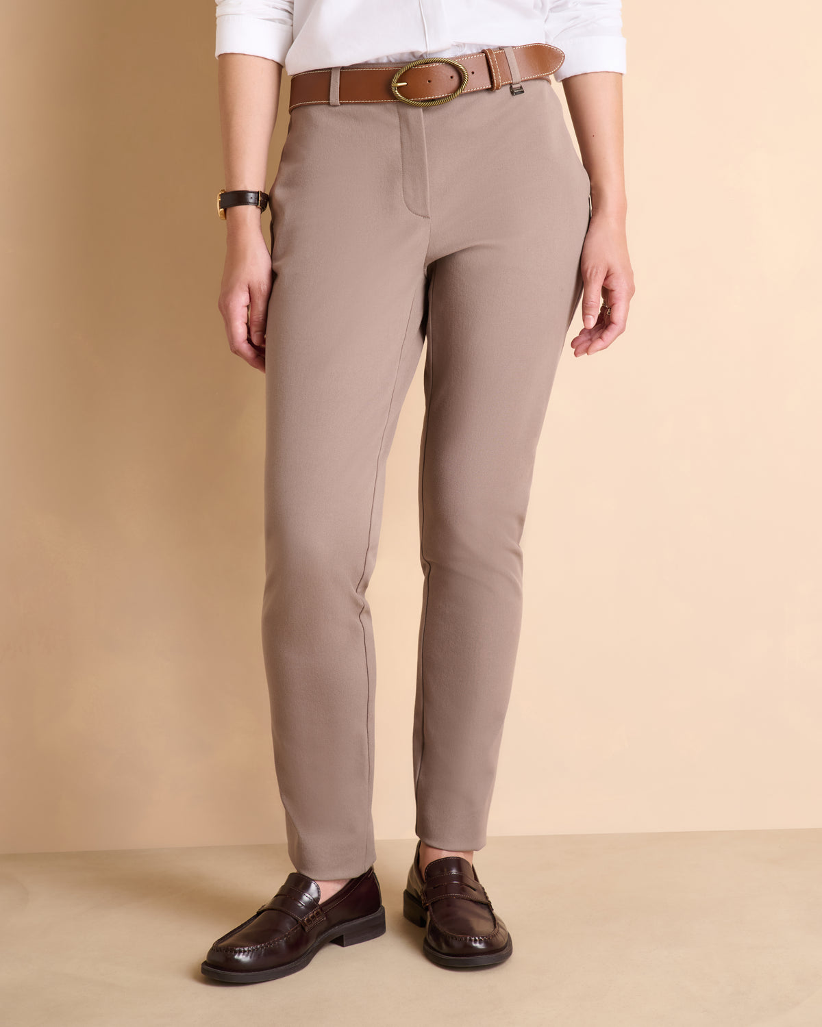 Pantalon marron droit