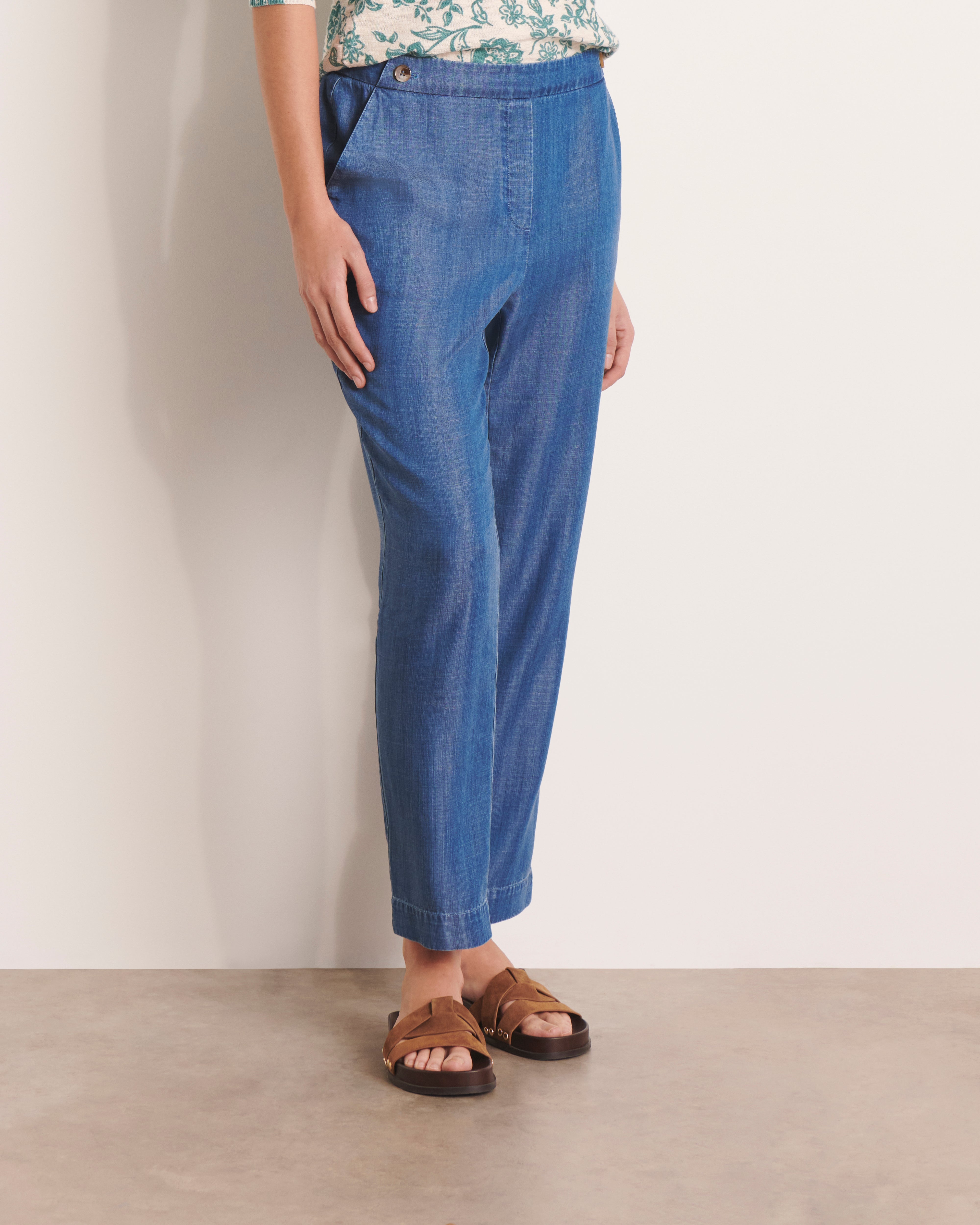 Pantalon dos élastiqué PRUNELLE/13214/296