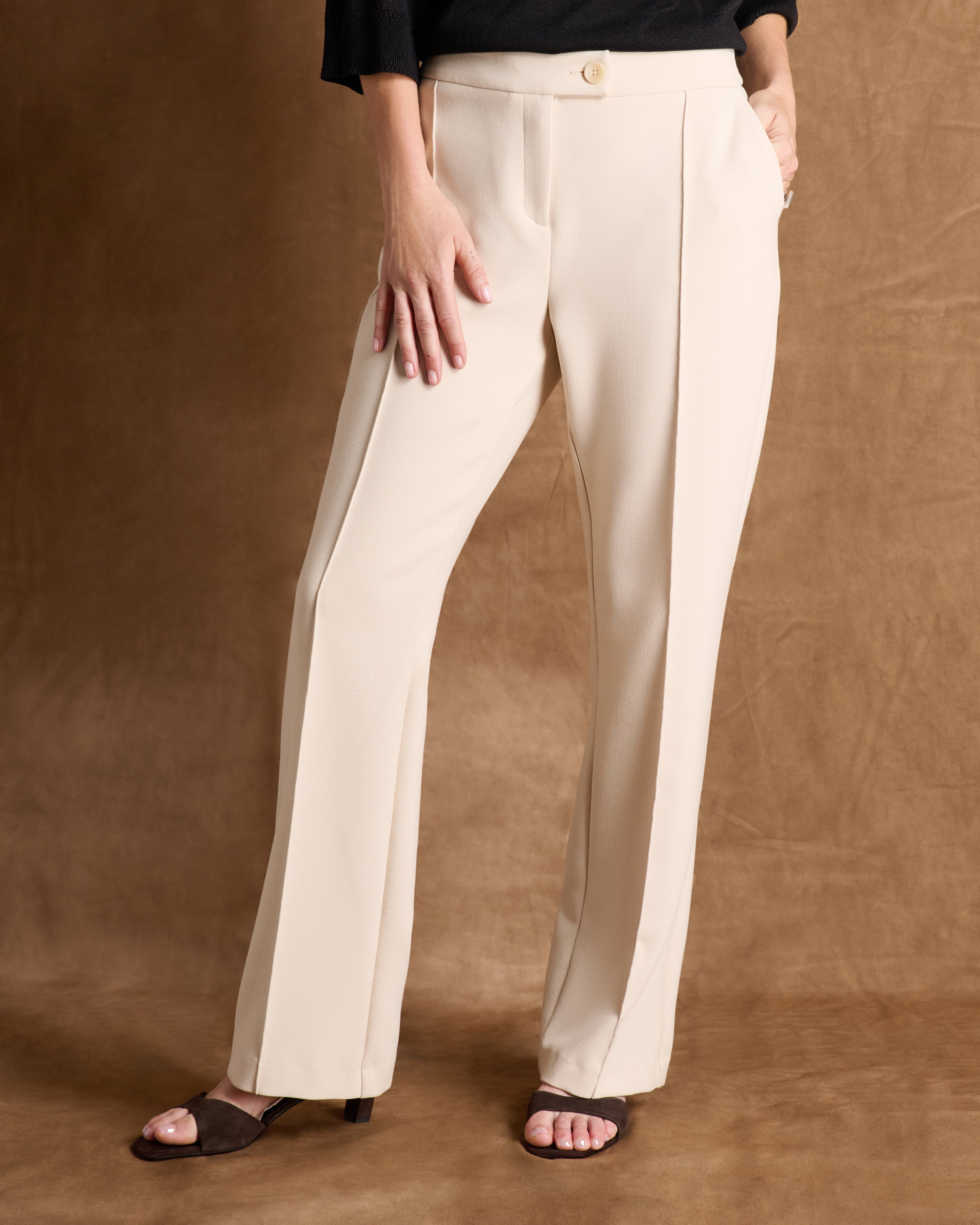 Pantalon beige droit PUNTO-NEW14/14211/006